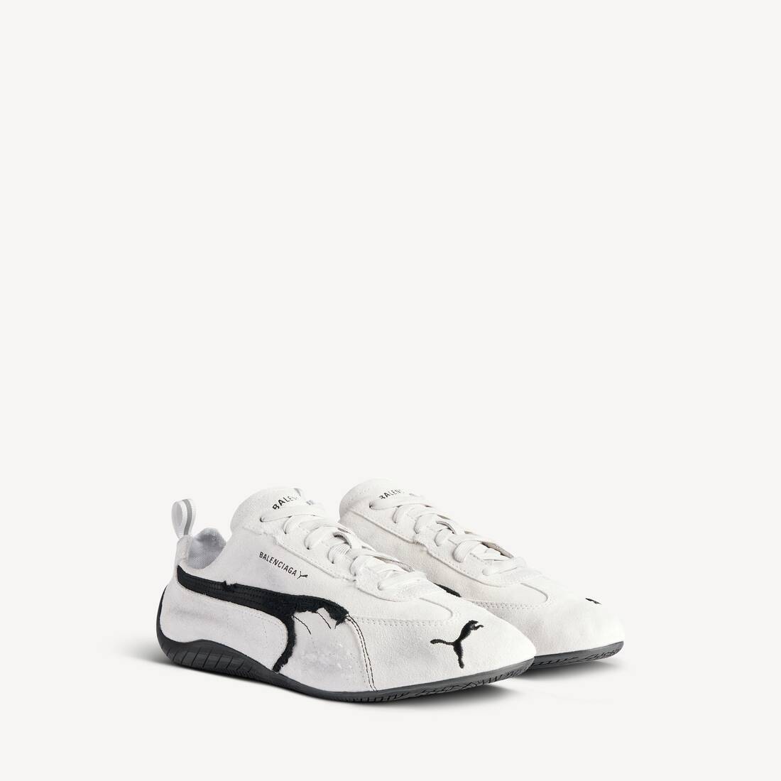Speedcat Suede Balenciaga in White/black | Balenciaga US