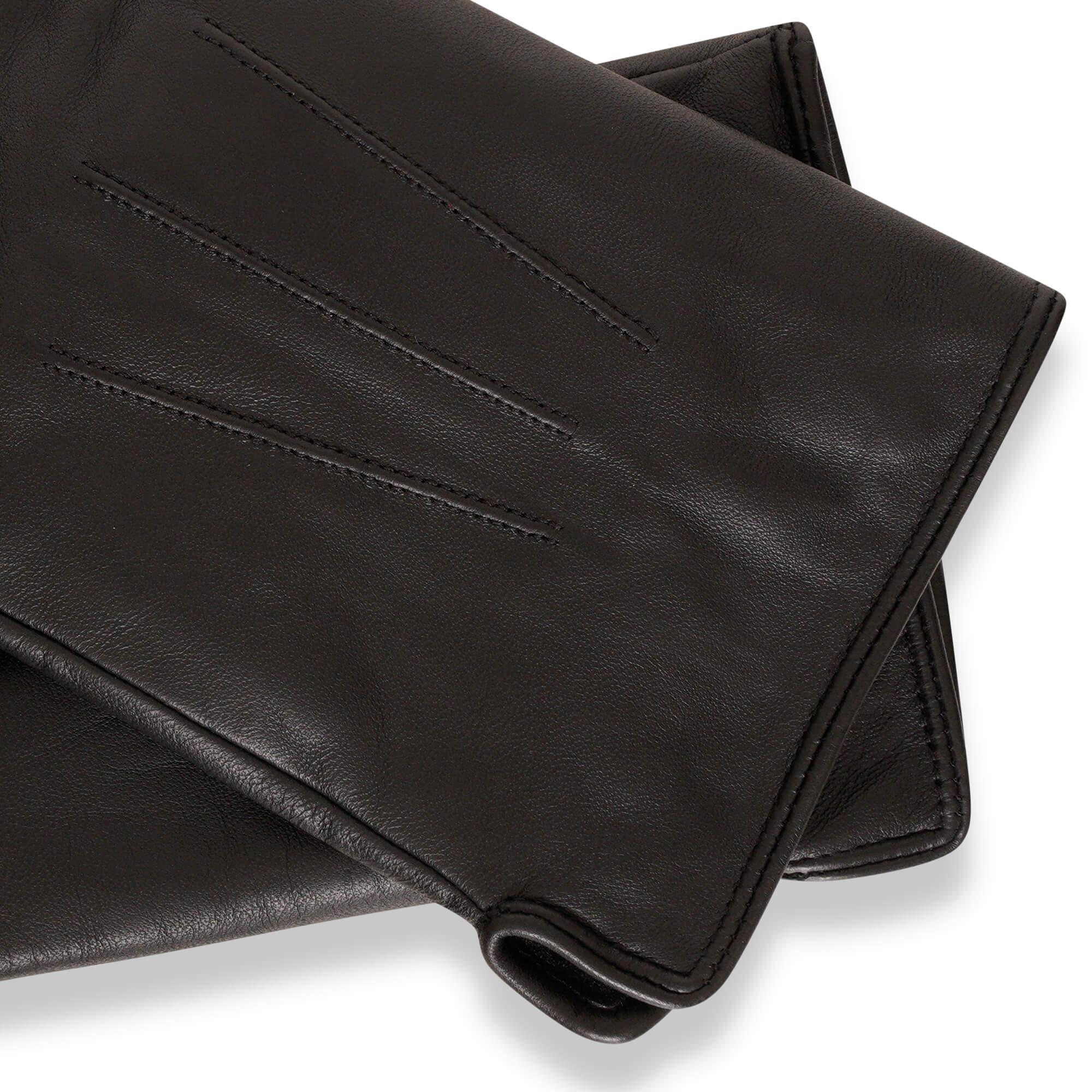 Men's Minimal Black Sheep Leather Gloves - Barneys Originals
