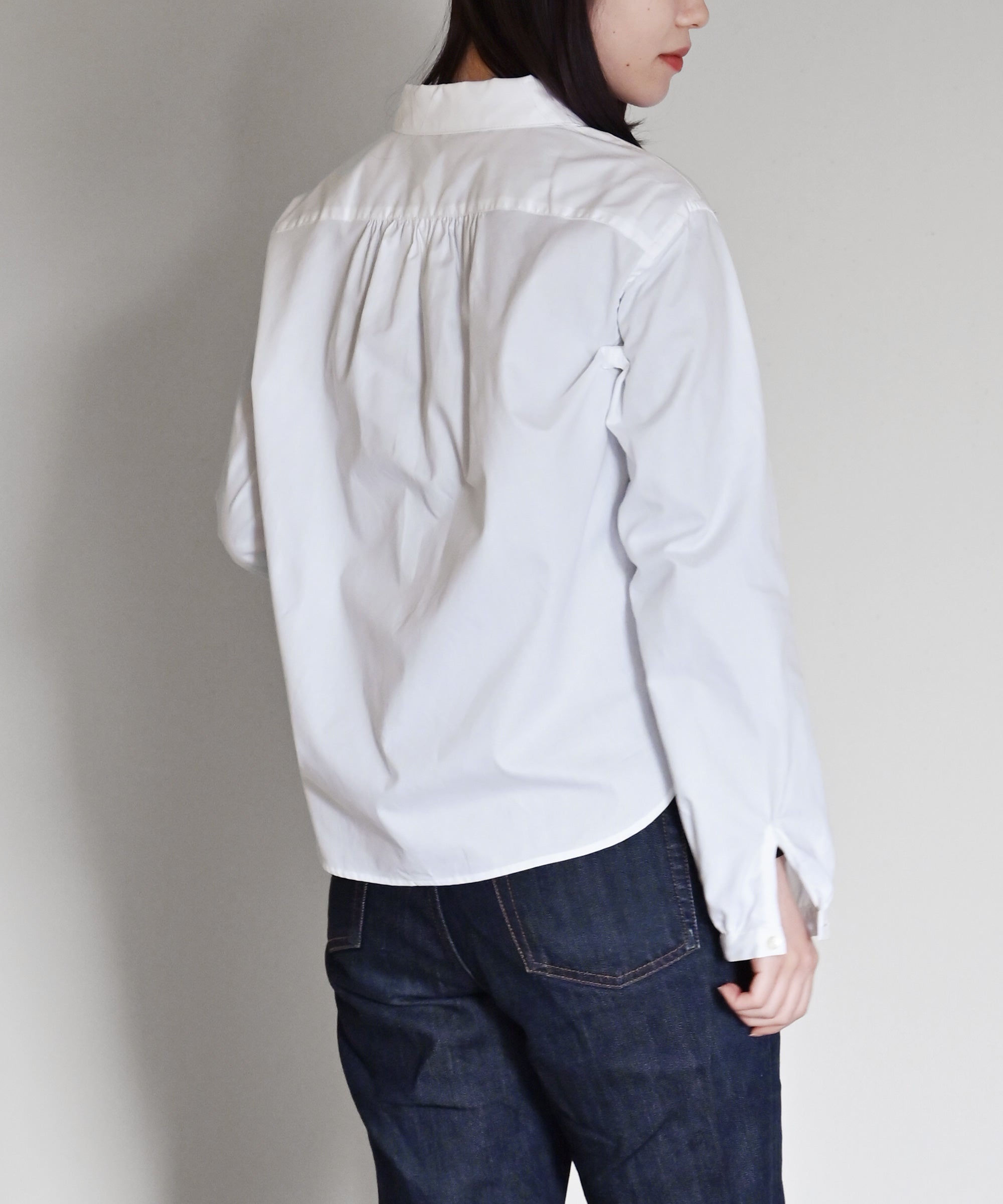 フリルブラウス [ピンオックス] (長袖) – BASIC AND ACCENT ONLINE STORE