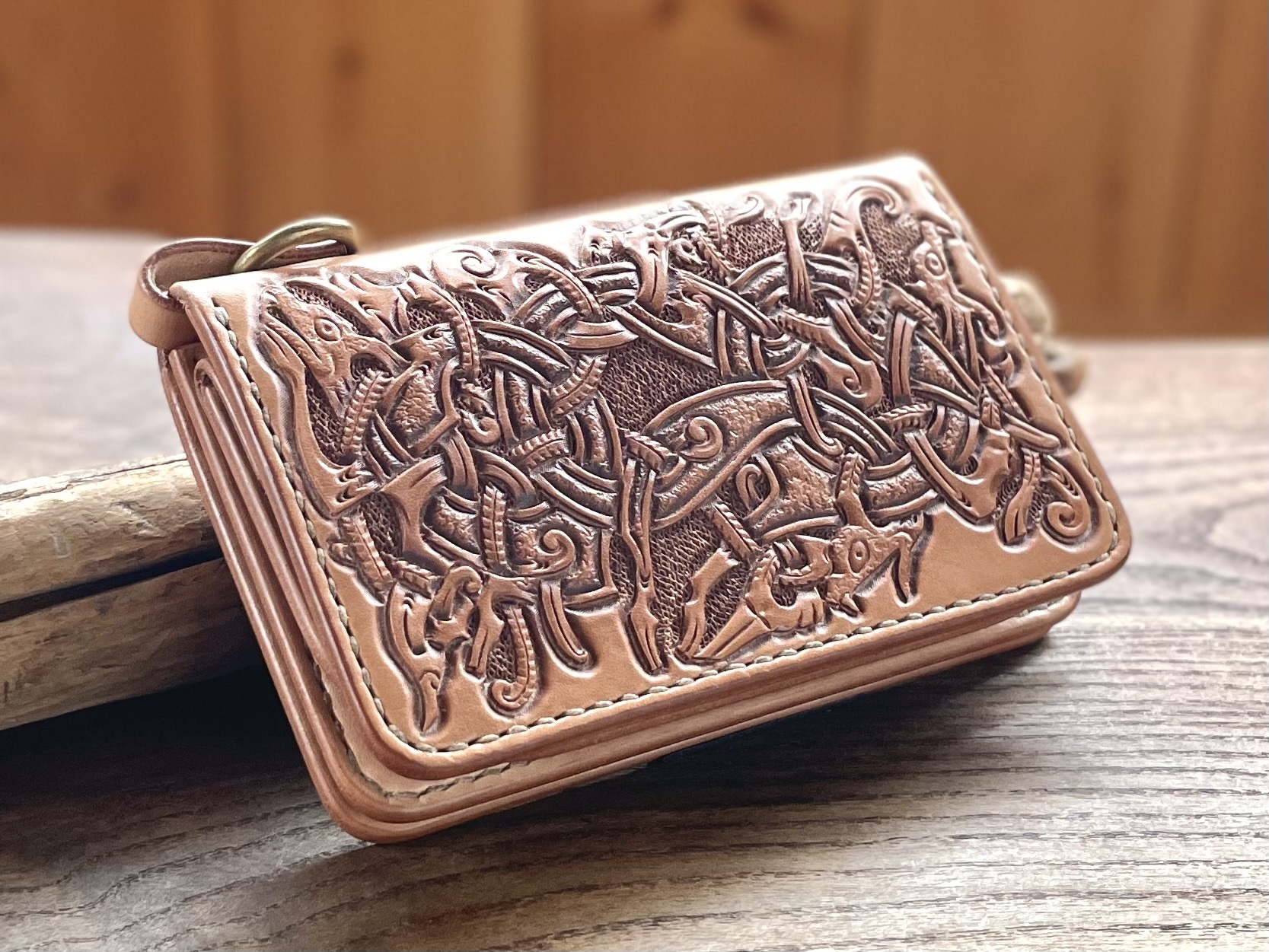 トラッカーウォレット［カービング・ナチュラル］Trucker Wallet