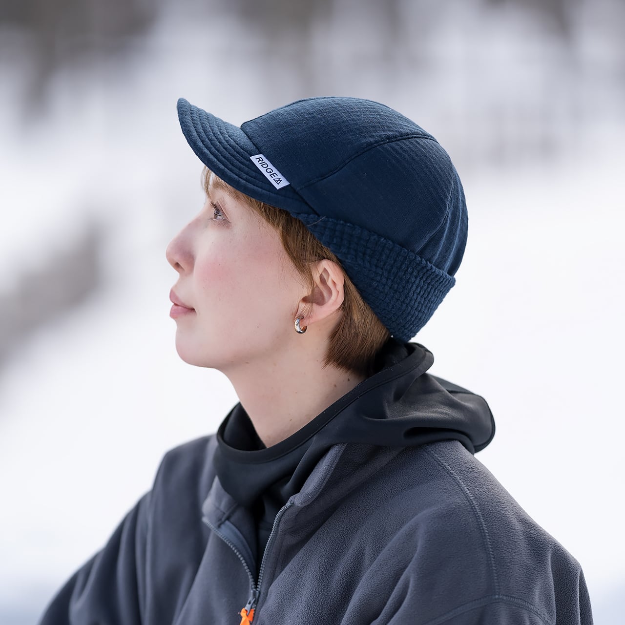 Grid Merino Earmuff Cap | RIDGE MOUNTAIN GEAR