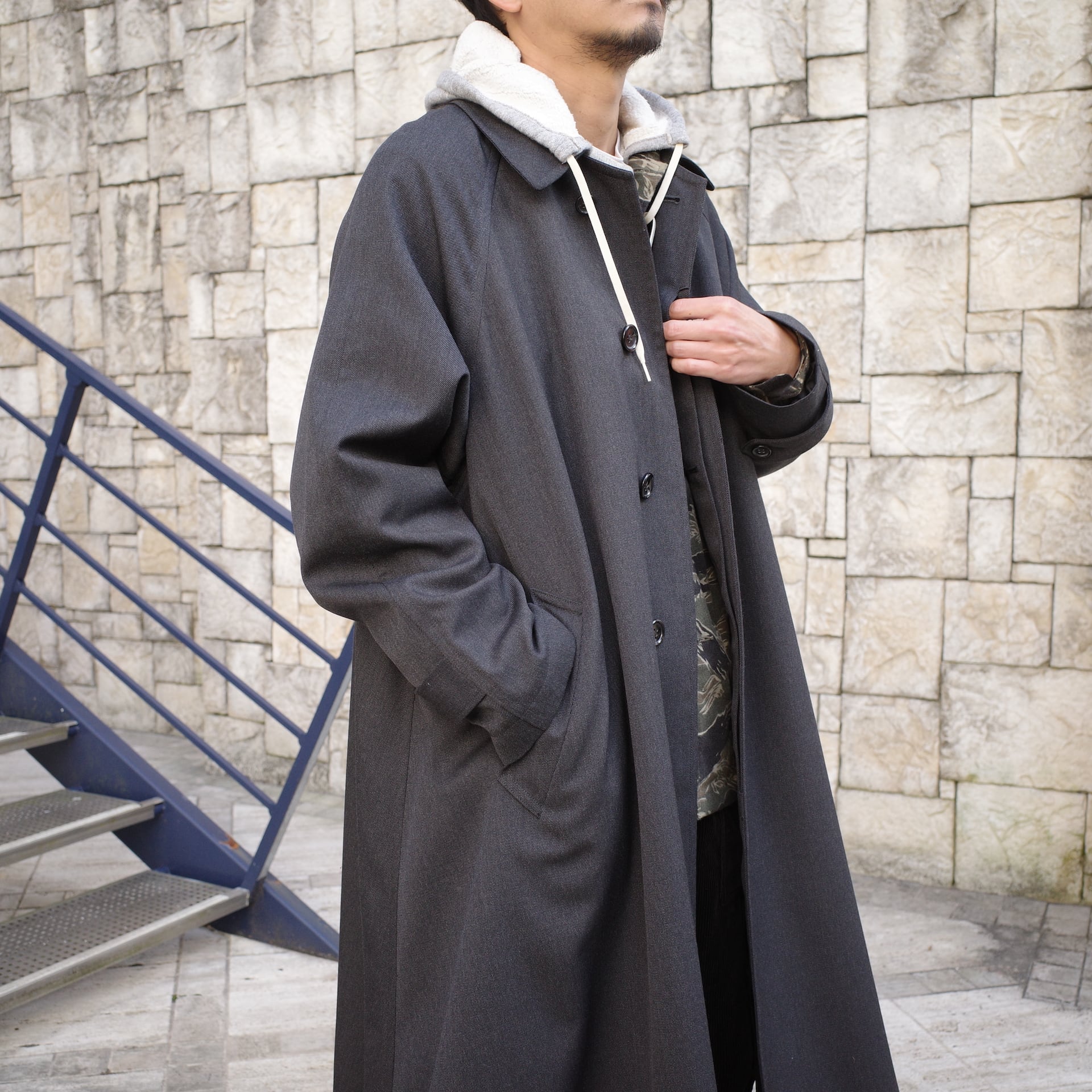 Sans limite / ウールギャババルマカンコート | Signs