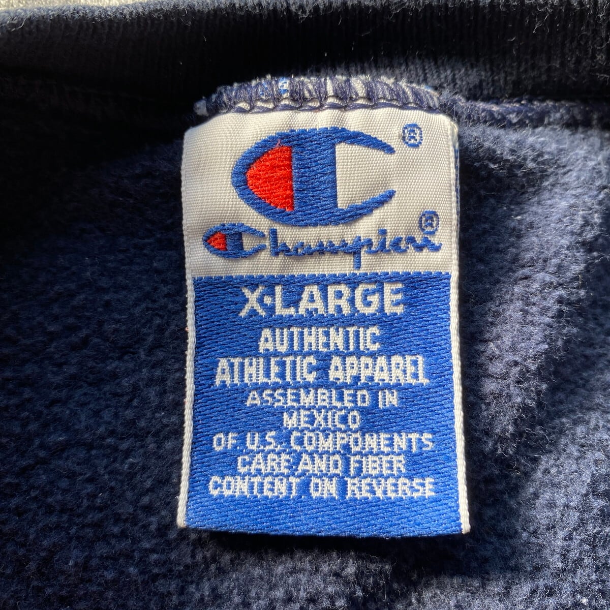 90年代 青タグ Champion チャンピオン ロゴ刺繍 スウェットシャツ