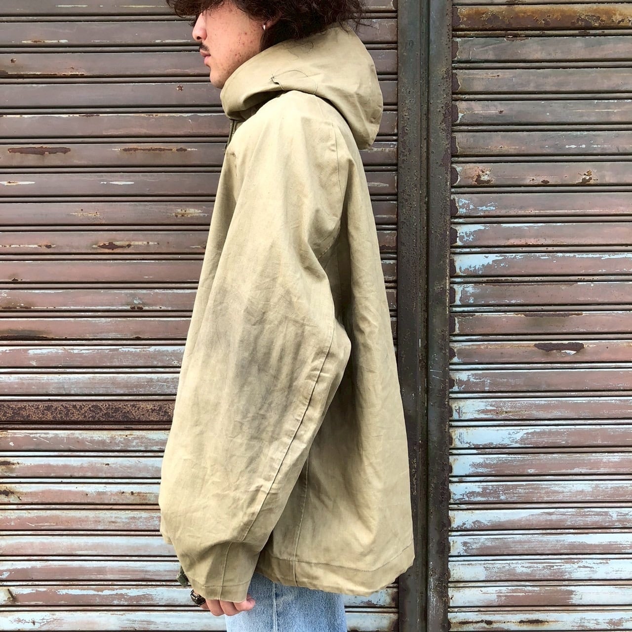 良品 初期 40s 米軍 実物 USNavy N-2 WET WEATHER PARKA フック