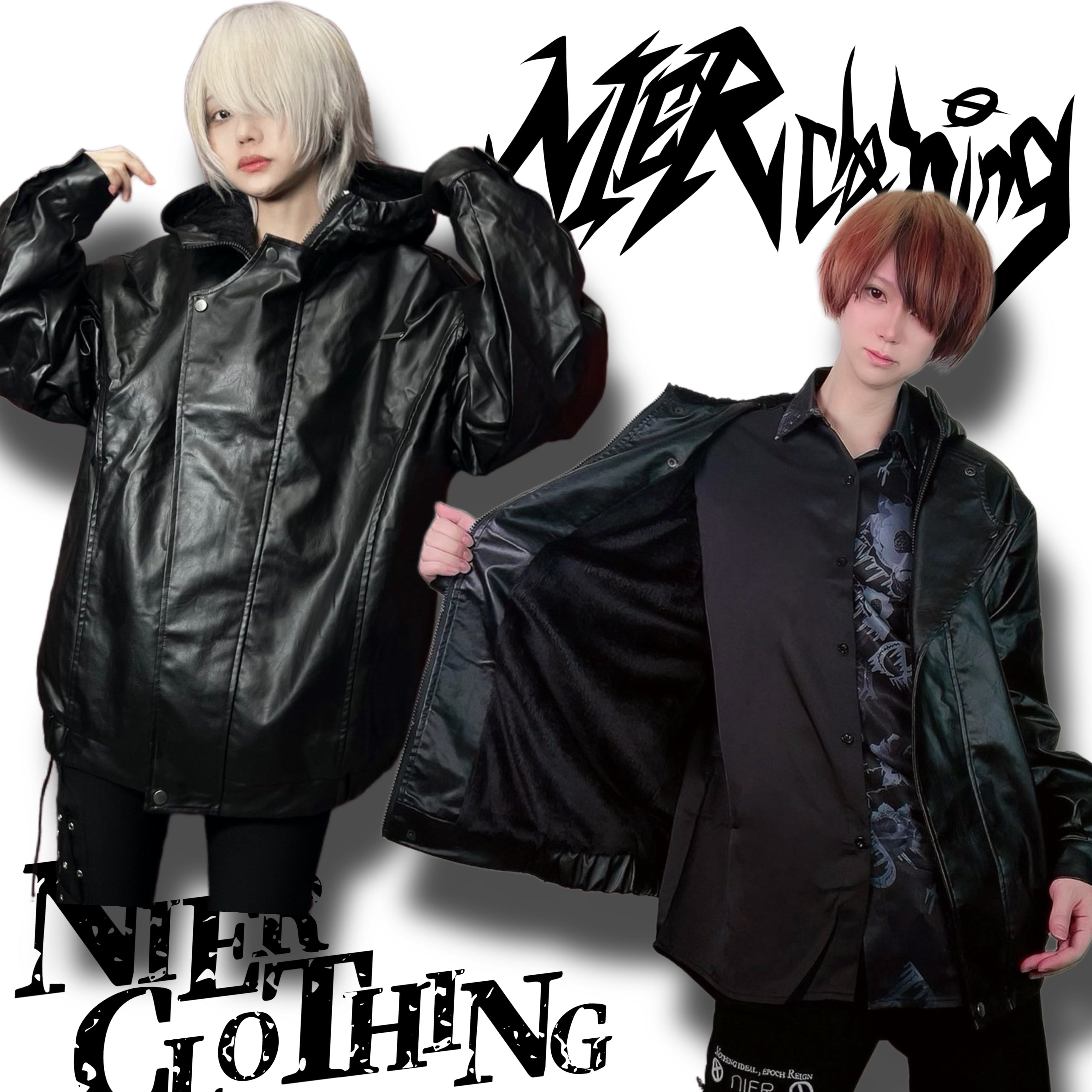 防寒内側さらふわフード付きライダースジャケット【CRY RABBIT