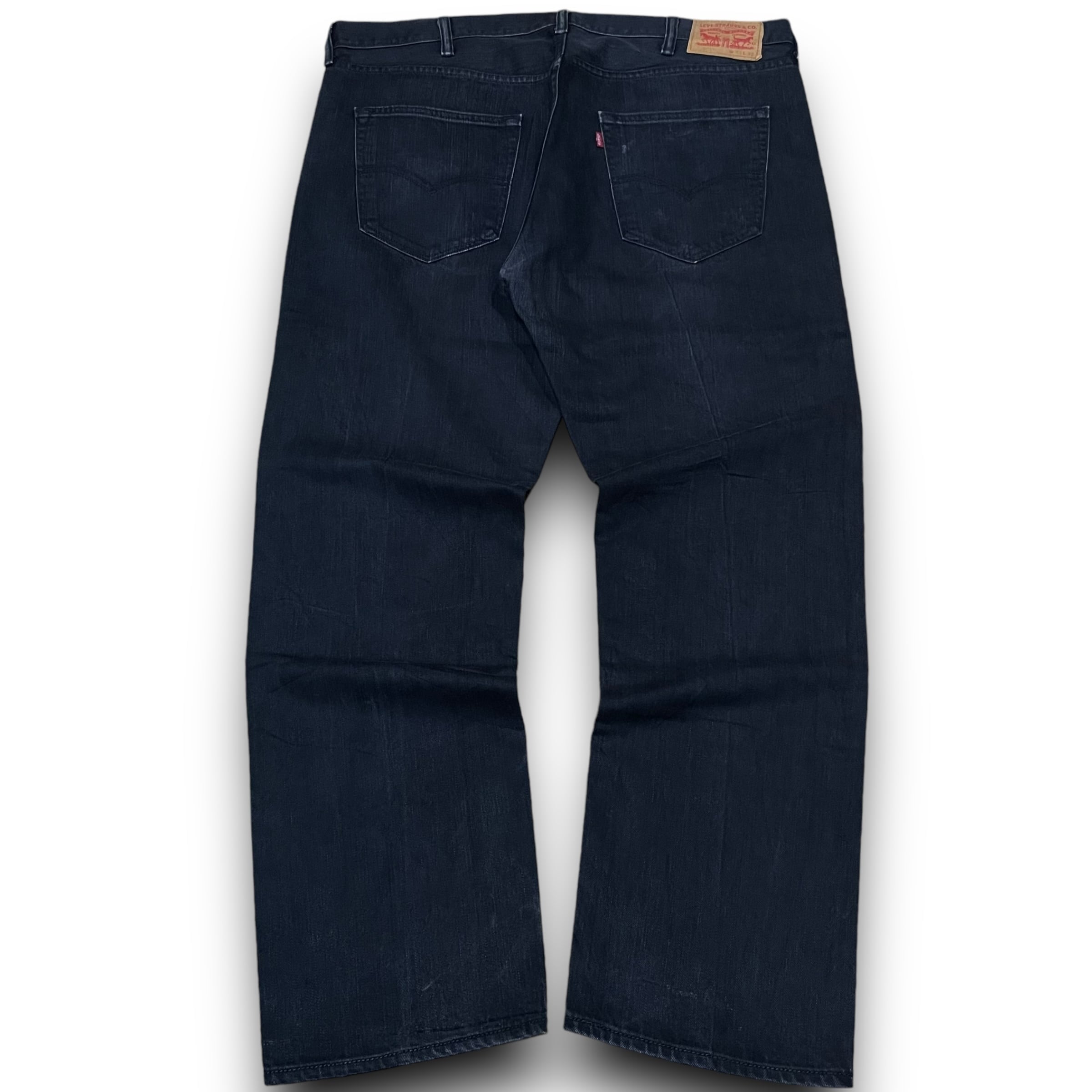 42×32】 LEVI'S リーバイス 501 ブラックデニム ワイドデニム極太