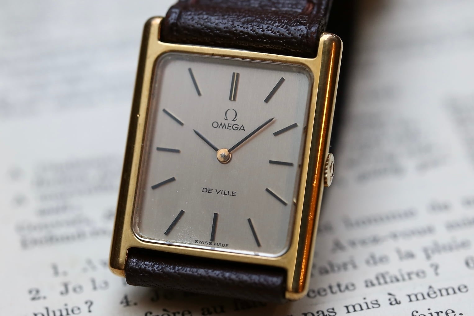 OMEGA】 1970's デヴィル タンク型 レクタンギュラー 『フルオリジナル