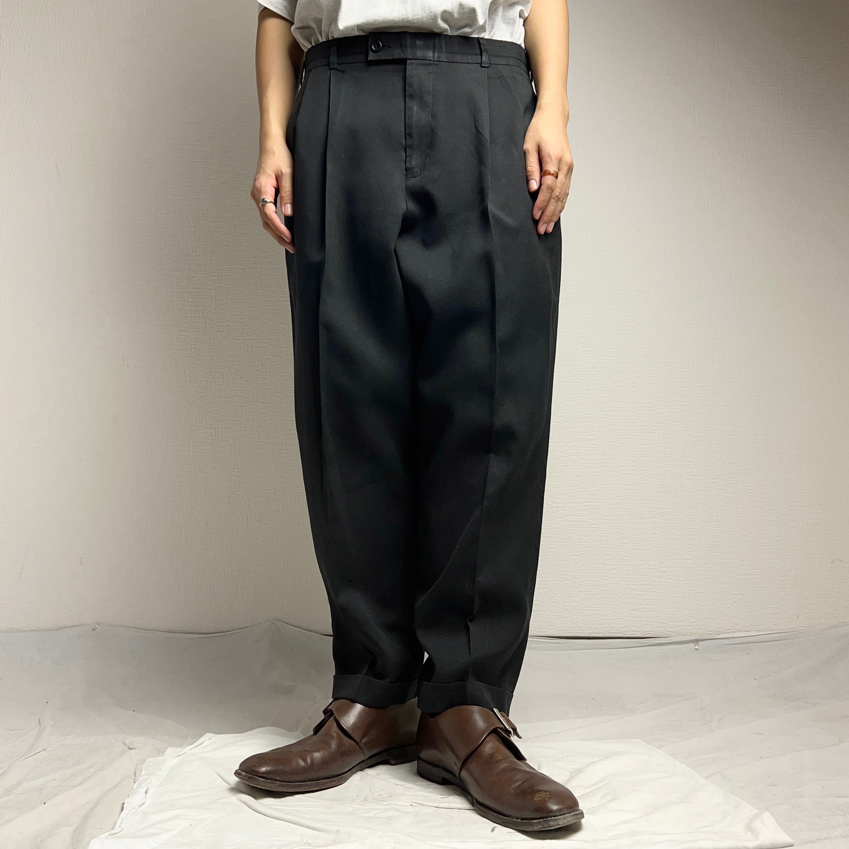 00's Levi's “SLATES” Slacks Black W34 L32 リーバイス 2タック