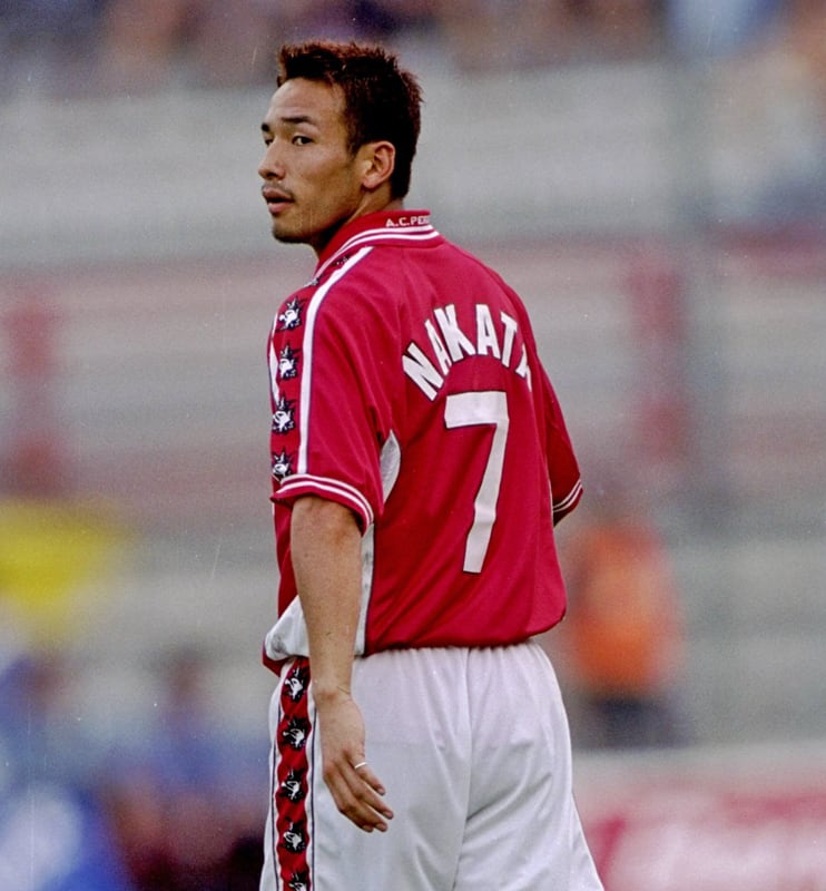 ペルージャ 1999-2000 Galex ホーム半袖 ユニフォーム #7 NAKATA 中田