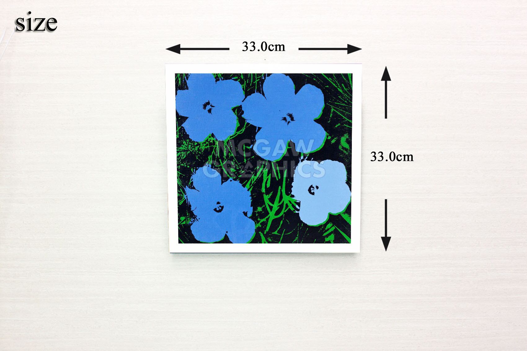 アンディ ウォーホル「フラワーズ,1964(ブルー&グリーン)」展示用