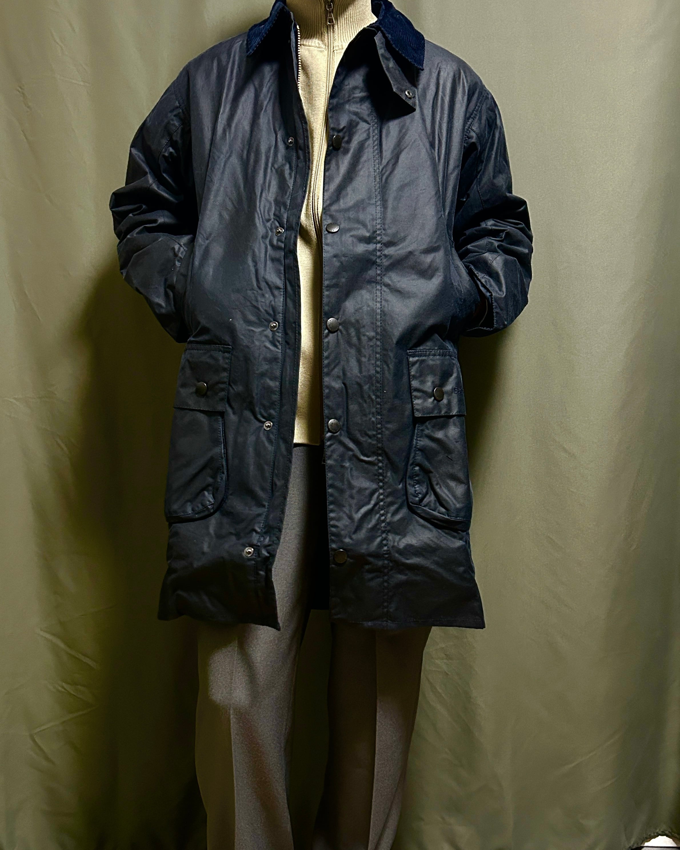 barbour】border 2warrant navy バブアー ボーダー 2ワラント ネイビー