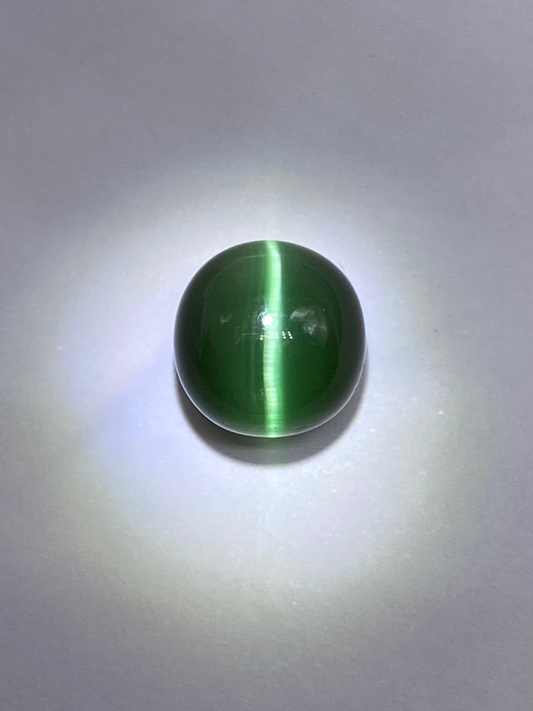 深緑はっきりキャッツアイ効果】トルマリンキャッツアイ 4.745ct