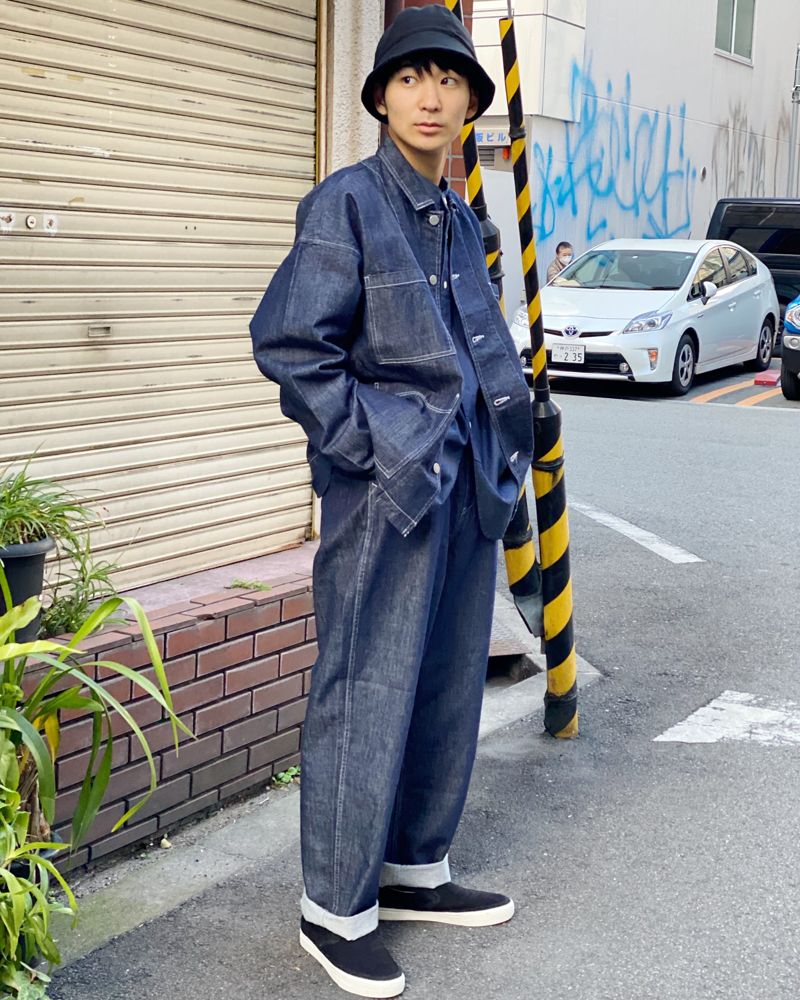 HARVESTY（ハーベスティ）デニムカバーオール インディゴ A32011