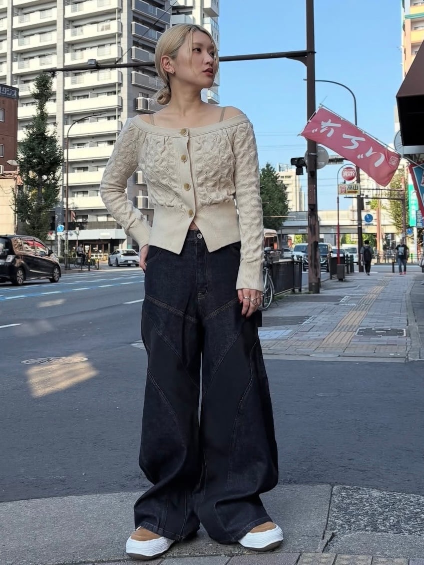 25AW】FRANGANT フランゴン / Inflated denim pants / デニム | TRENT