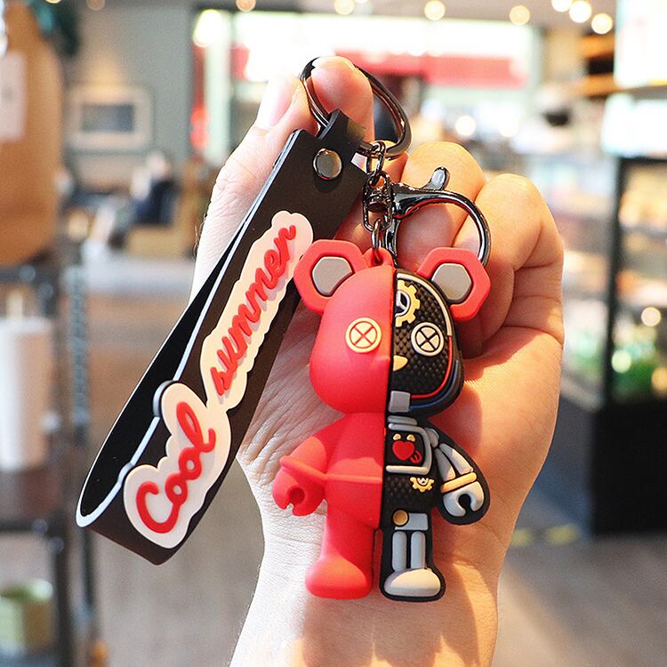 キーホルダー 韓国雑貨 かわいい キーチェーン ロボ ベアー 熊 携帯