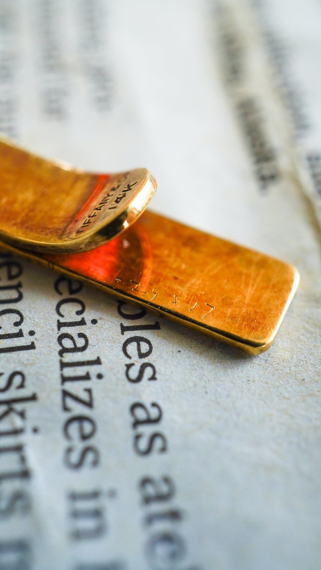 VINTAGE】TIFFANY&Co. ティファニー K14 イエロー ゴールド ネクタイ