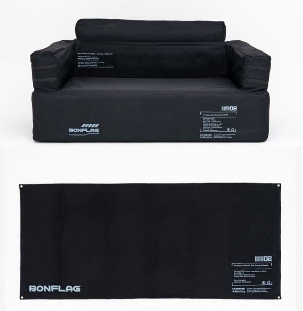 全カラー再入荷】キャンプ エアーソファ タクティカル 2人用（BONFLAG