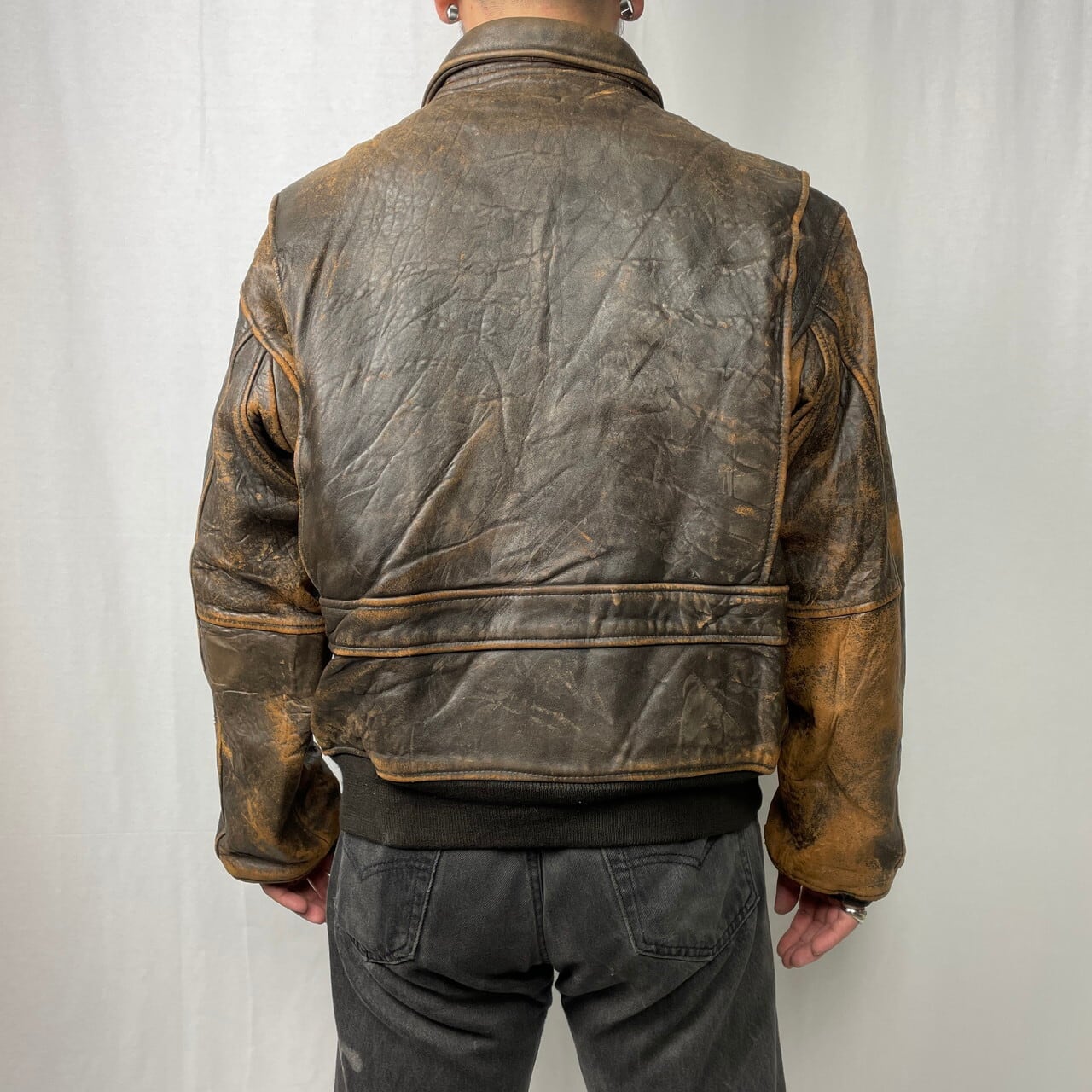 80年代 AVIREX アヴィレックス G-2 フライトジャケット レザー