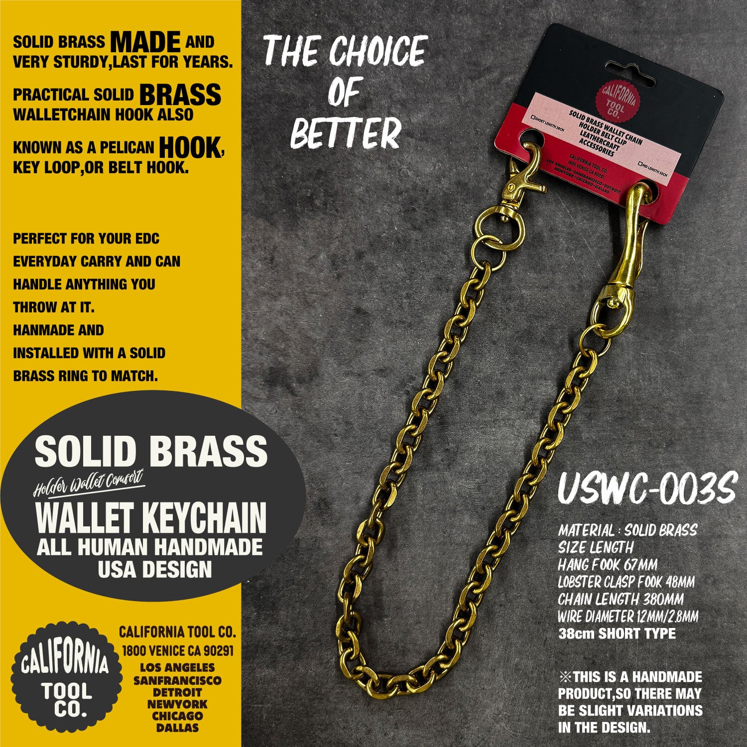 ショートタイプ アメカジ アメリカ USA ビンテージ 真鍮 ブラス フック