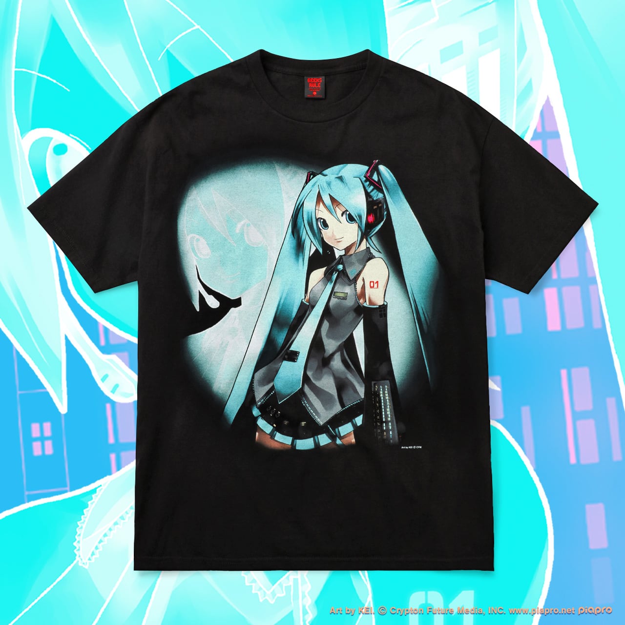HATSUNE MIKU × GEEKS RULE 15 SILKSCREEN PRINTING T SHIRT vol.01