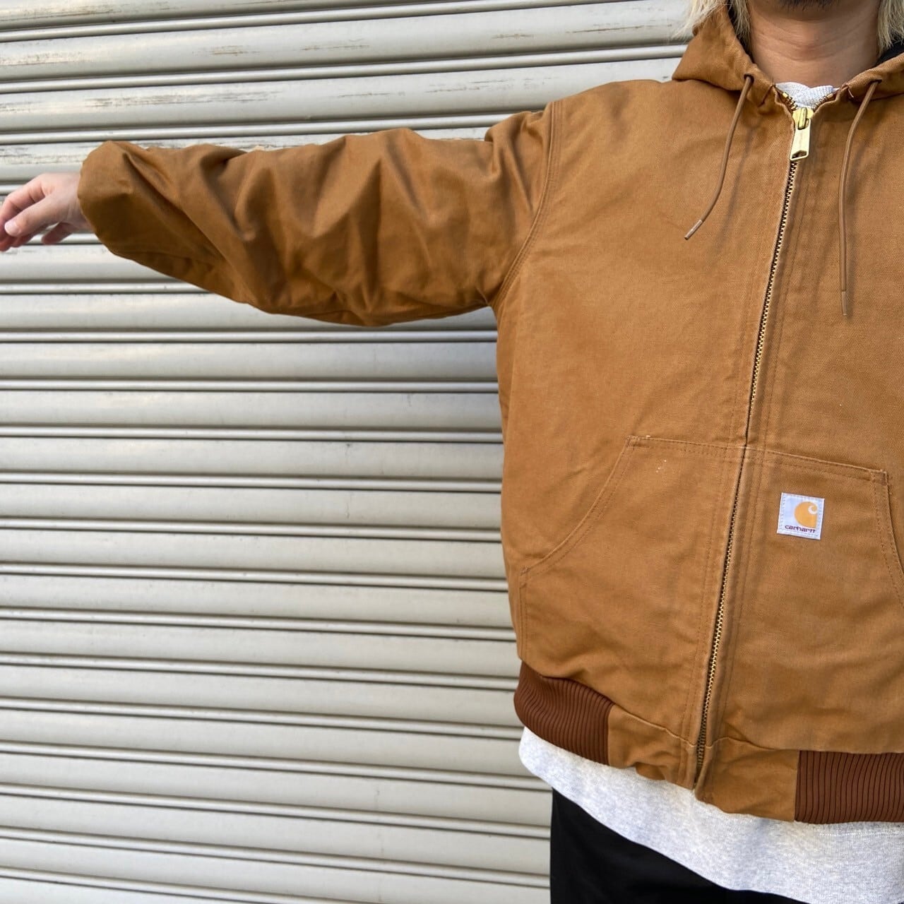 carhartt USA カーハート アクティブジャケット ダック ブラウン M