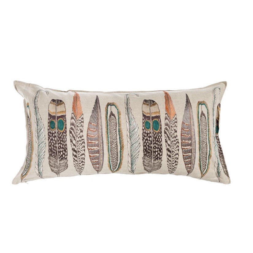 CORAL&TUSK [Large Feathers Lumbar] 羽根モチーフ ロングクッション
