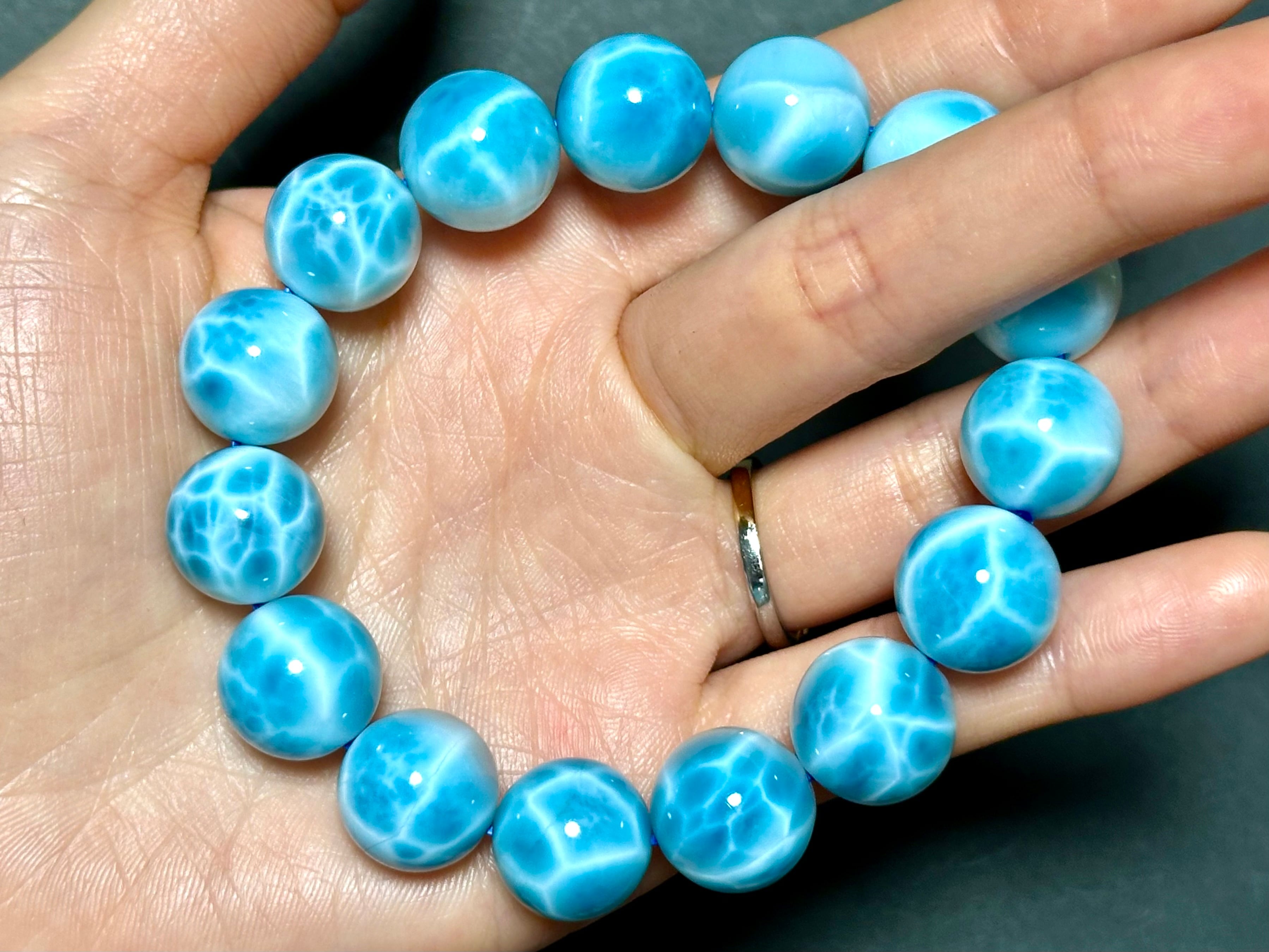 最大の癒し【神レベルラリマー】14-14.5mm《鑑別書》 | 導運石