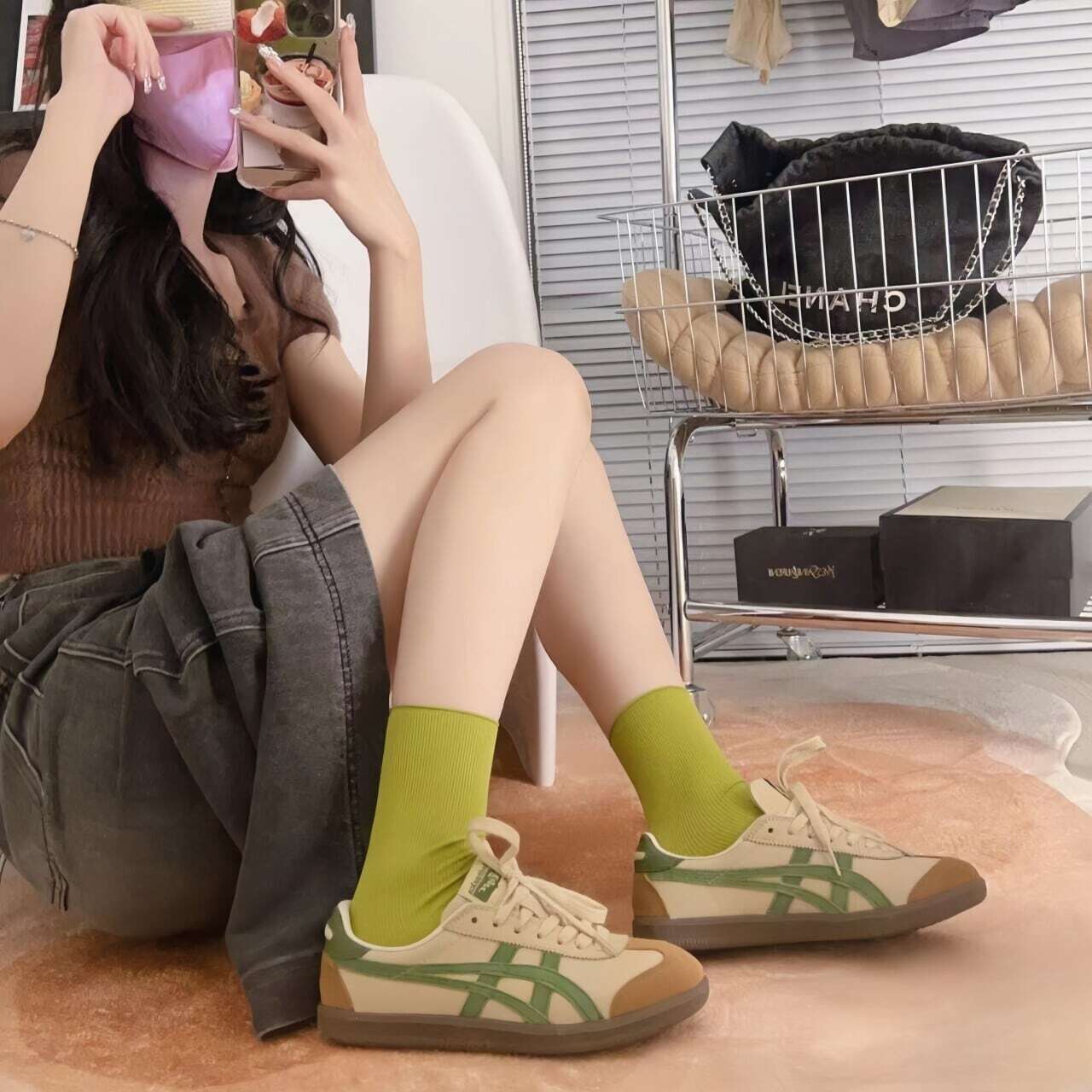 日本未入荷 Onitsuka Tiger Tokuten Beige Green オニツカタイガー