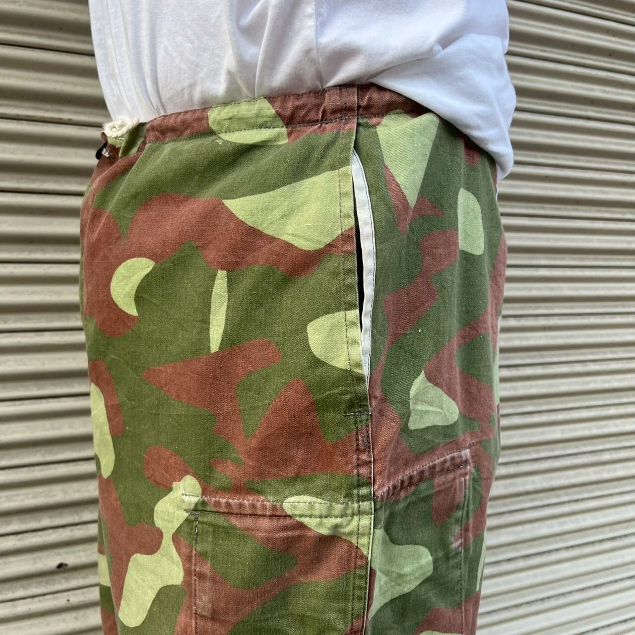 80s フィンランド軍 M62 迷彩 実物 カーゴパンツ リバーシブル