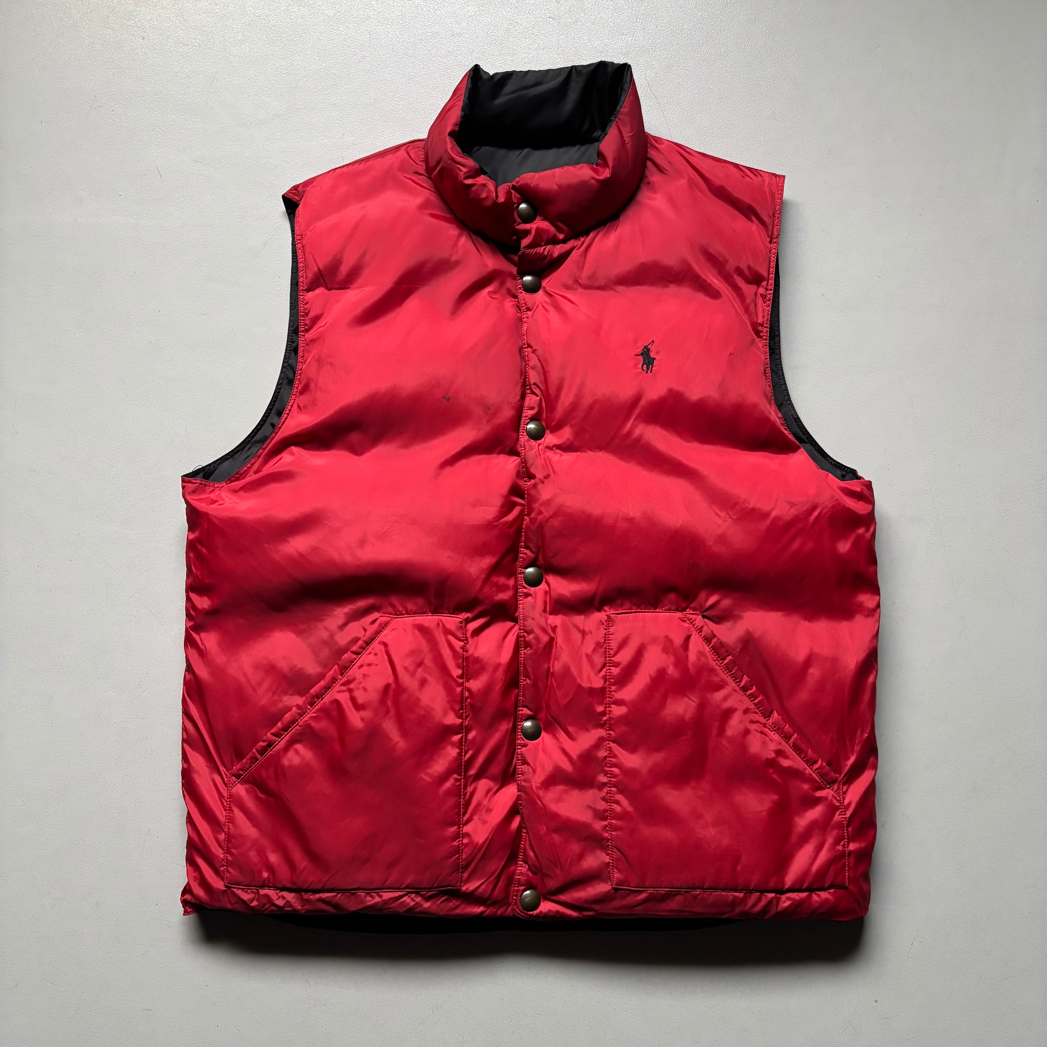 polo Ralph Lauren reversible down vest “size L” ポロラルフローレン