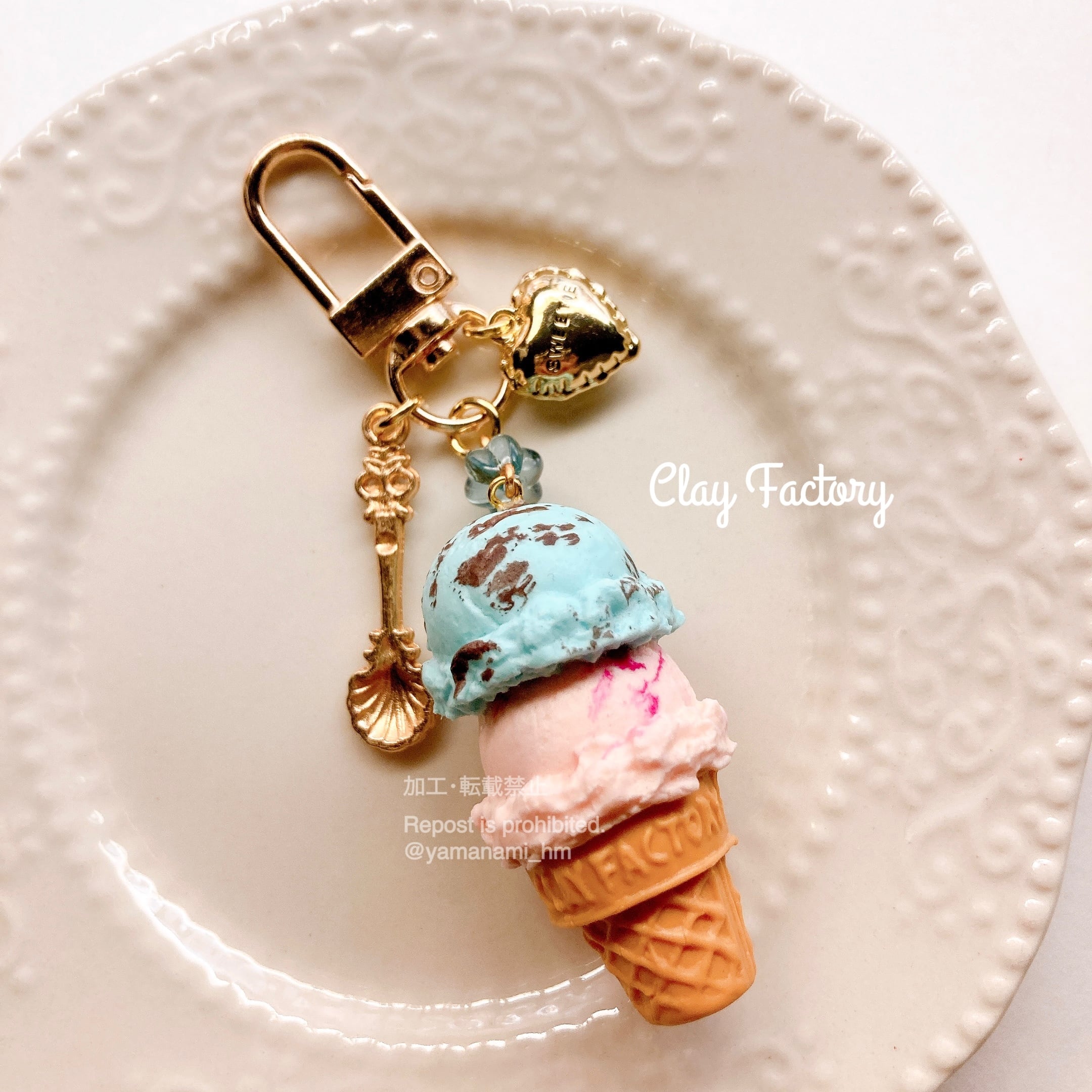 Lucky Cream Chocolate 様 チョコアイスのキーホルダー Lucky Cream