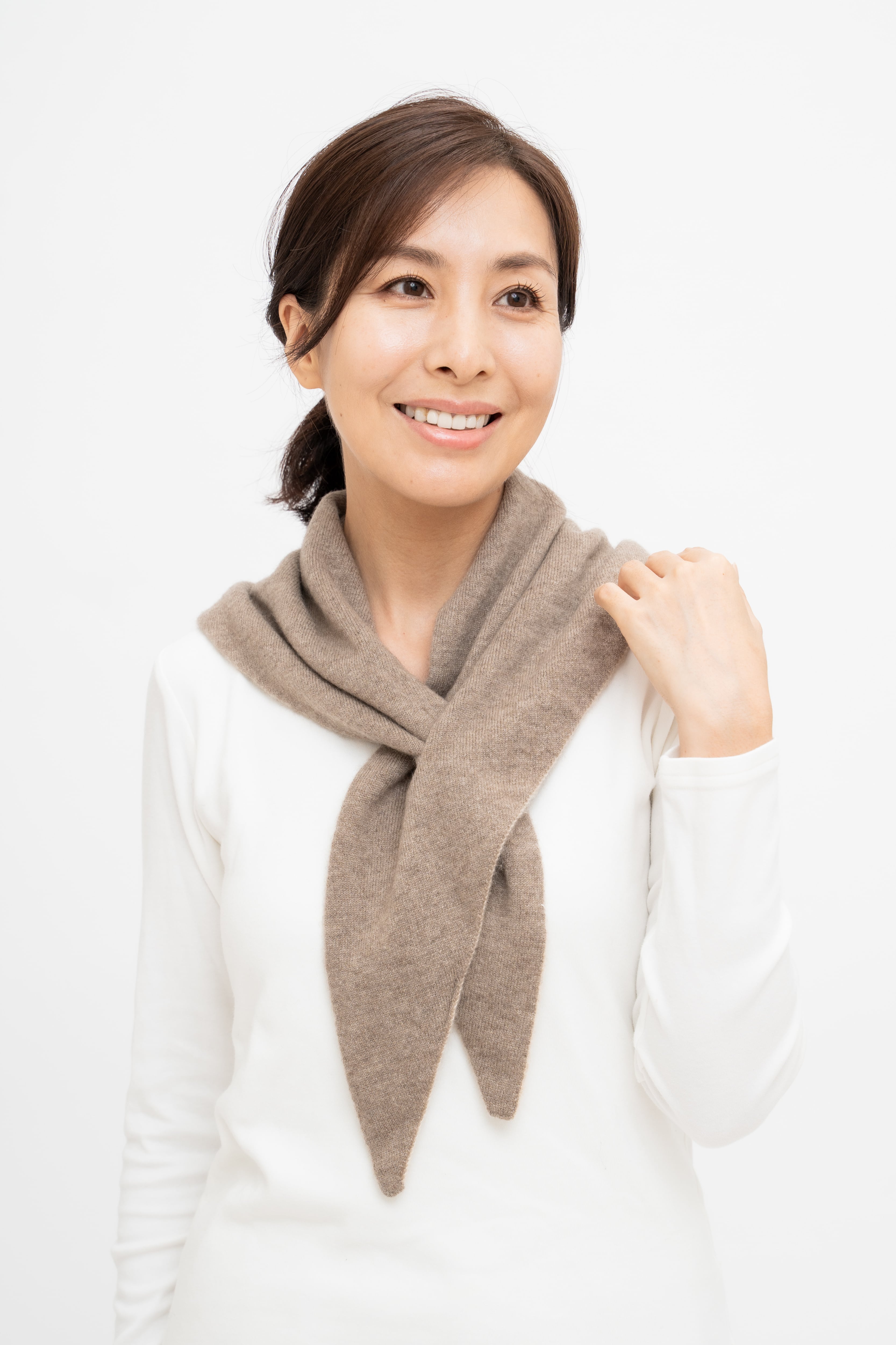 Chayama - チャヤマ/ブラウン/ベージュ（リバーシブル）トライアングル