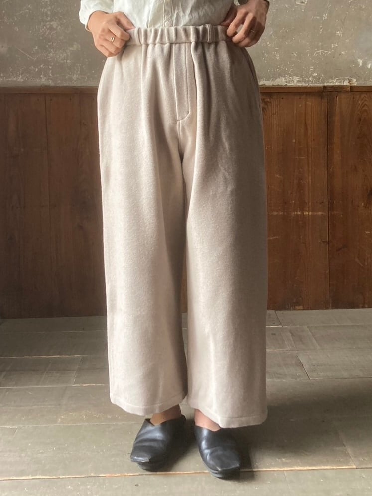 MITTAN ｜ウールブランケットワイドパンツ (薄々茶) size 1 | STARDUST