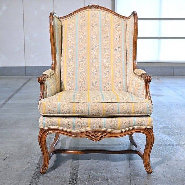 ドレクセルヘリテイジ ウィングバックチェア マホガニー材 カブリ