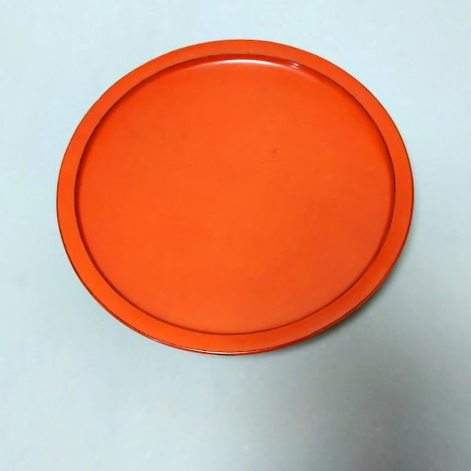 朱塗 根来塗 菓子器 菓子皿 根来盆 高台盆 丸盆 茶道具 菓子鉢 盛器