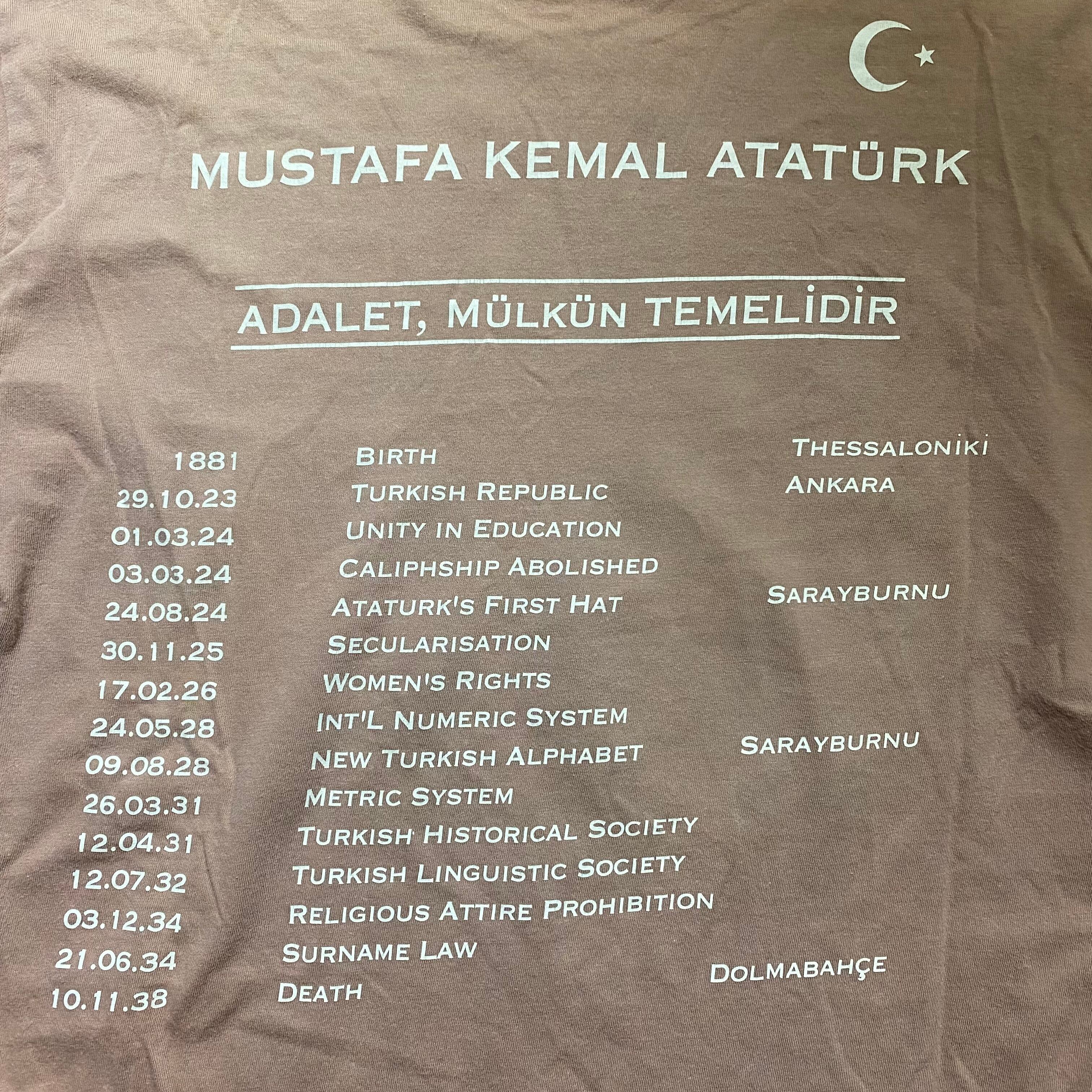HUSSEIN CHALAYAN long sleeves cut and sewn “MUSTAFA KEMAL ATATÜRK