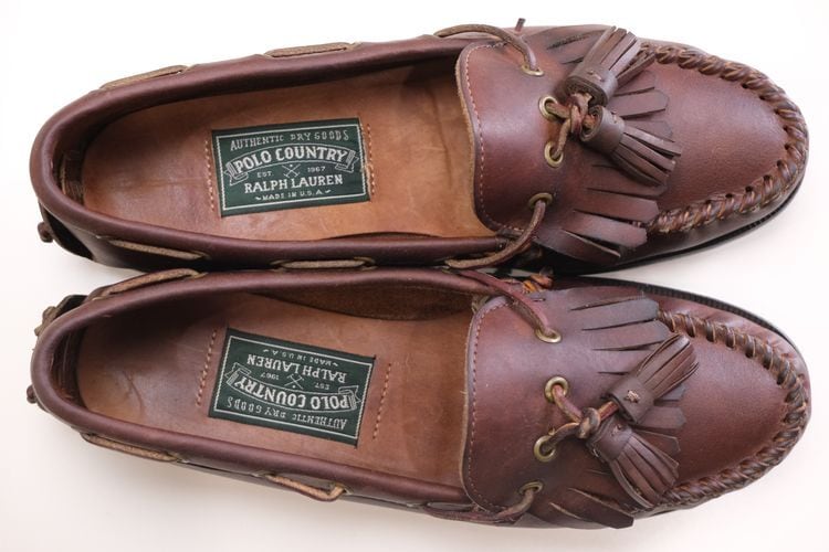 90's POLO COUNTRY by R.L. kilt tassel Loafers 