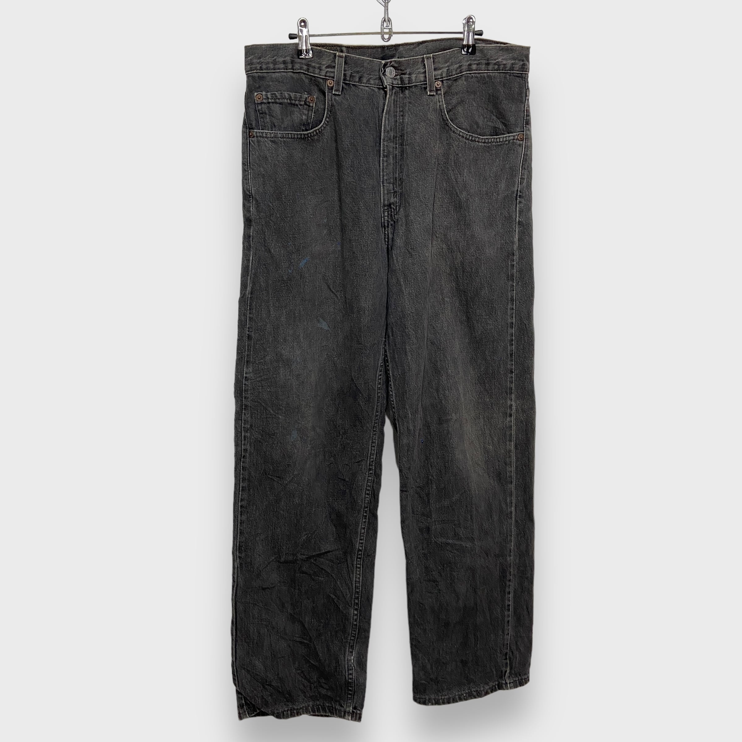 00s Levi's 569 ブラックデニムパンツ ストレート W33 メキシコ | 古着