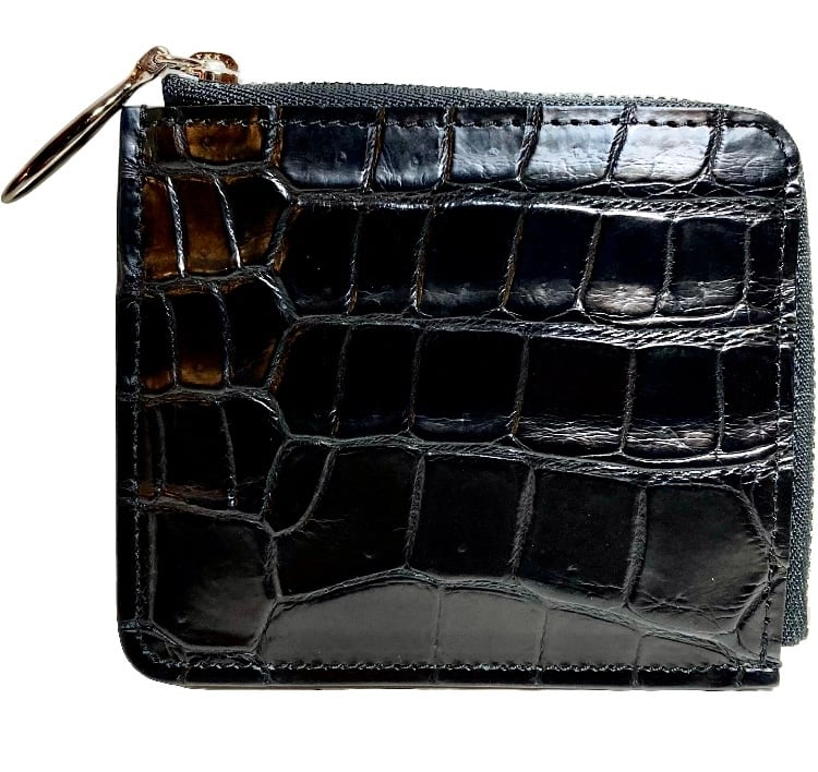 コンパクトウォレット fit/スモールクロコダイルブラック-02 | Classic