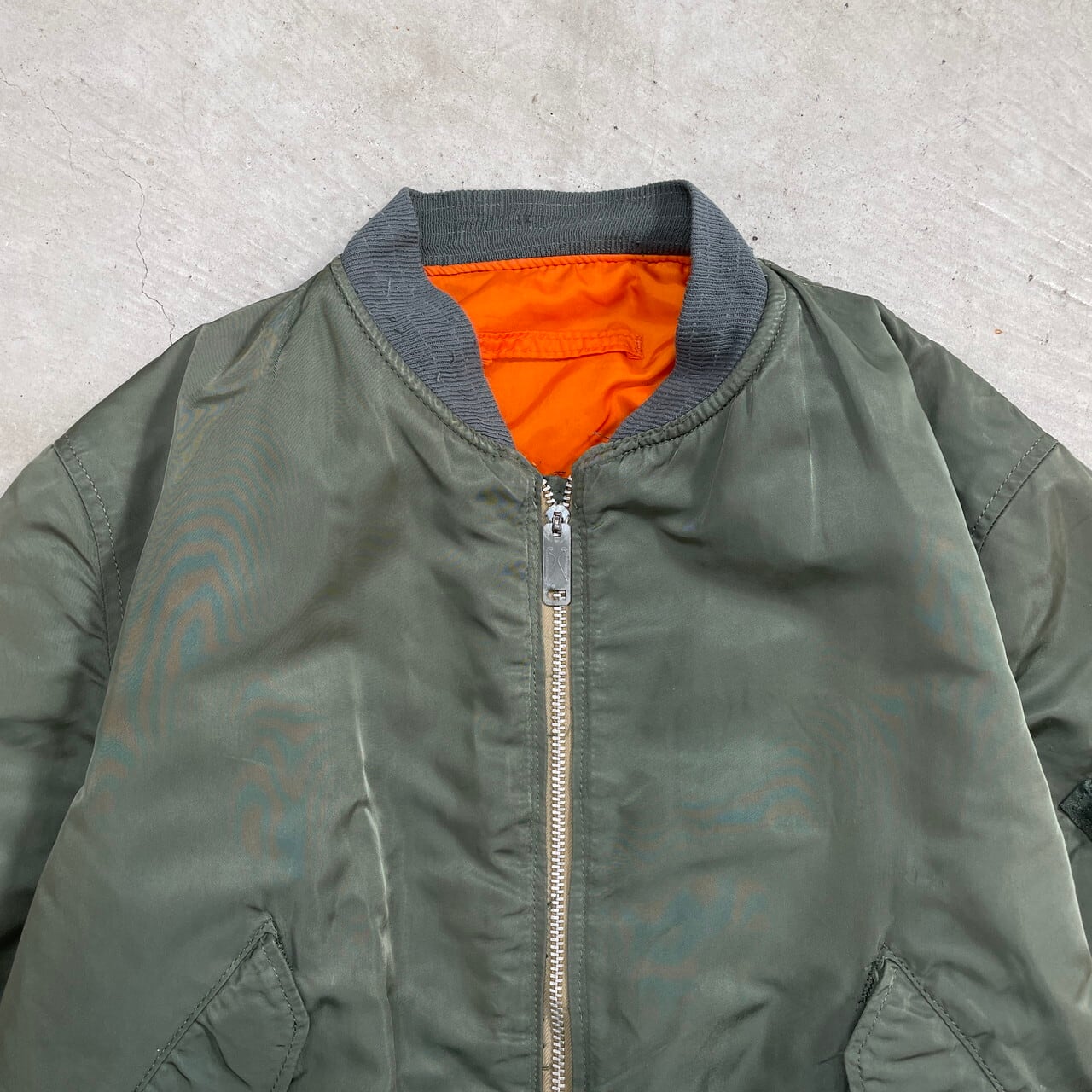 80年代 USA製 ALPHA アルファ MA-1 ミリタリー フライトジャケット