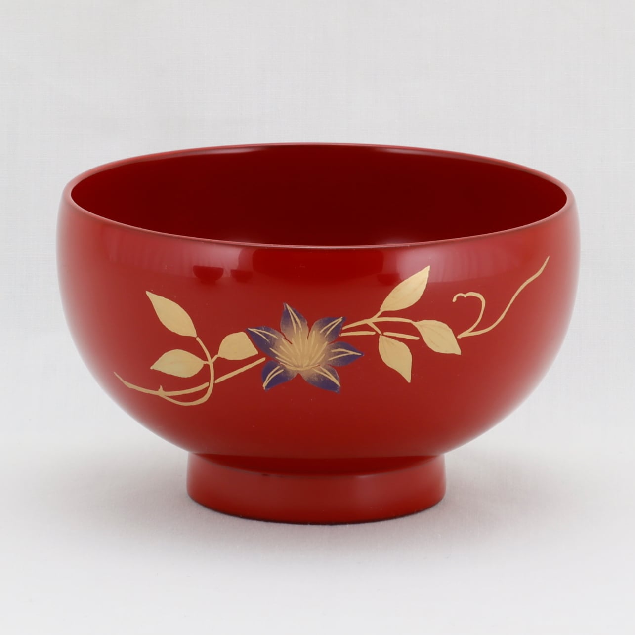 8-3 輪島塗 汁椀／鉄線蒔絵／総朱塗 | 輪島塗 加藤漆器店 公式