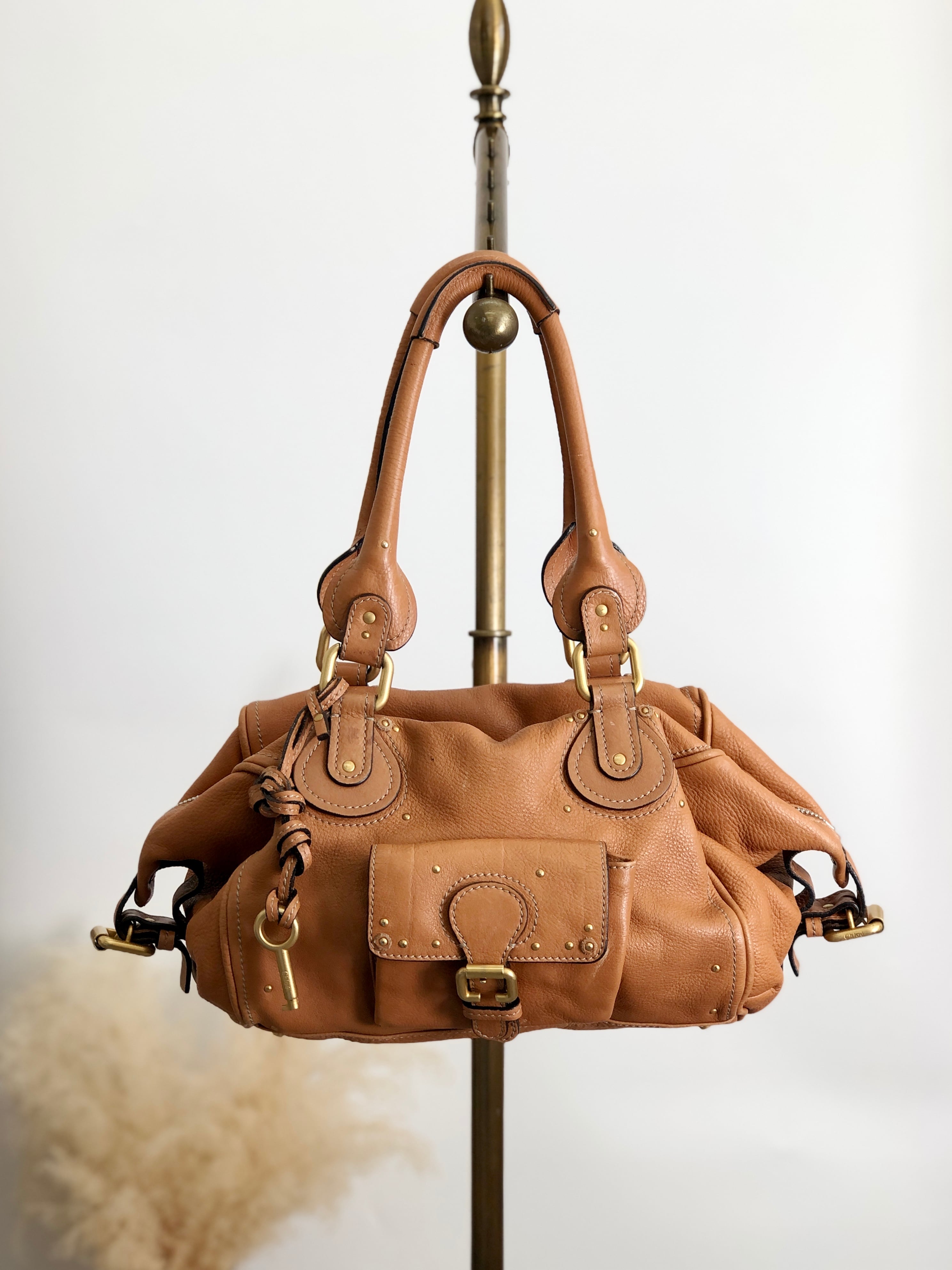 Chloe クロエ ハンドバッグ ブラウン パディントン レザー vintage