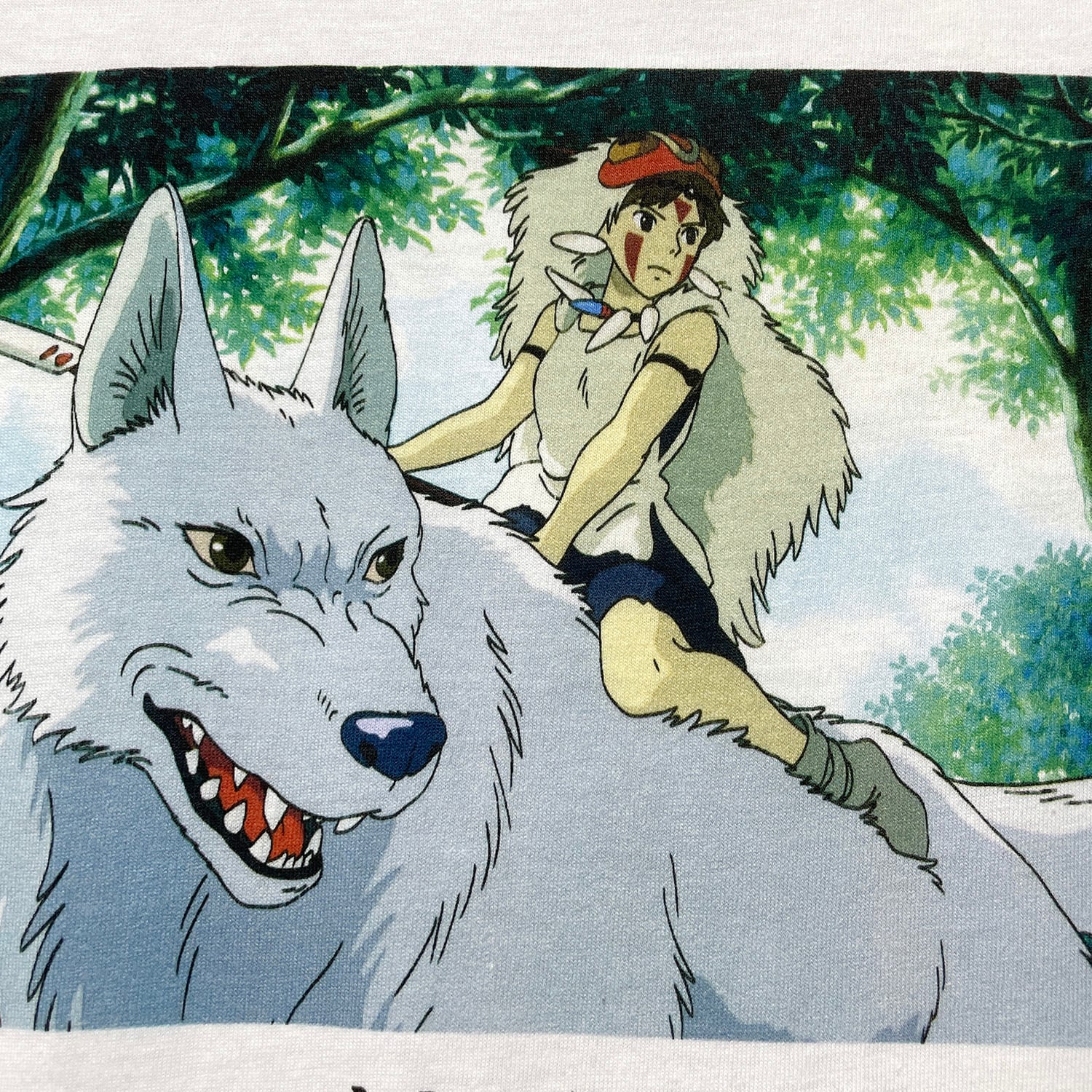 未使用品 海外版 公式 ジブリ Tシャツ 映画 もののけ姫 サン Ghibli