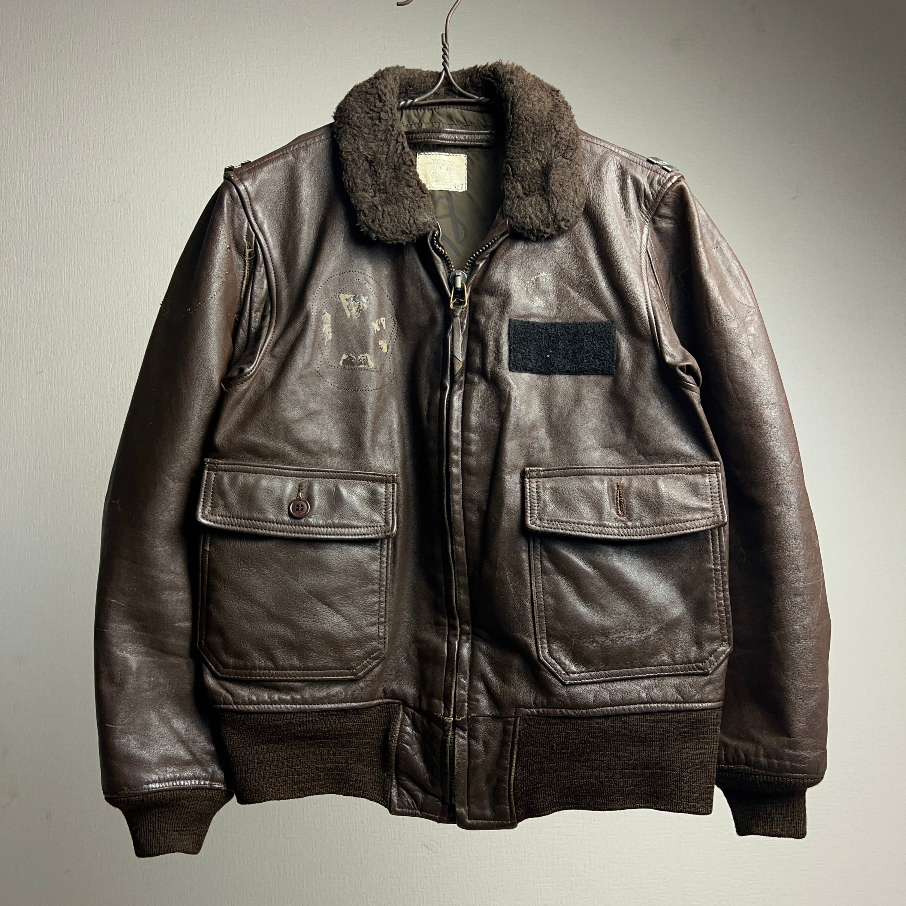 80's G-1 FLIGHT JACKET SIZE 40 フライトジャケット レザージャケット