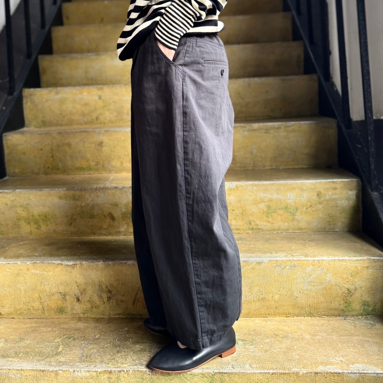 buoy buoy - 強撚ツイル BONTAN パンツ | clever elephant