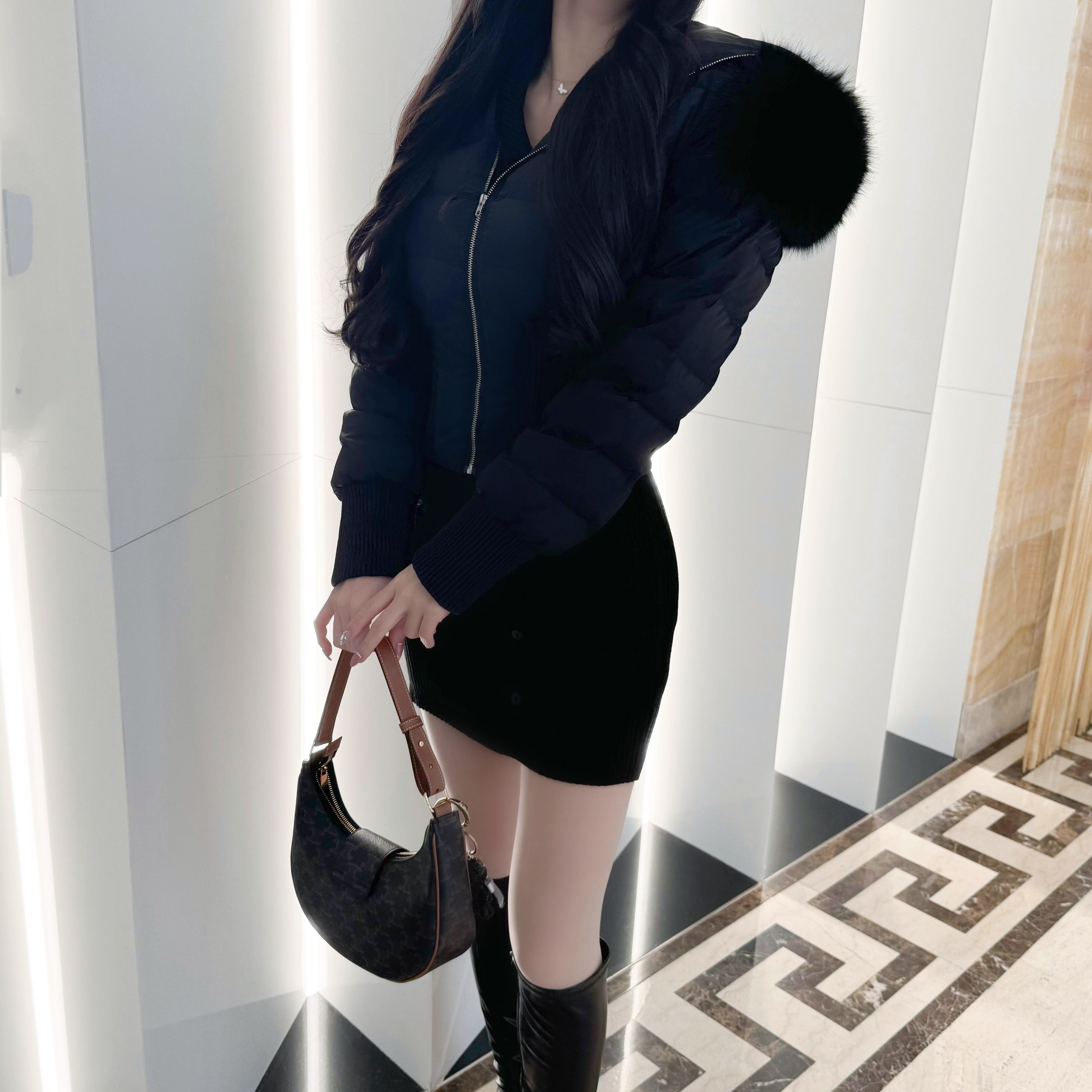 即納商品】スリムウエストショートダウン | LUNA