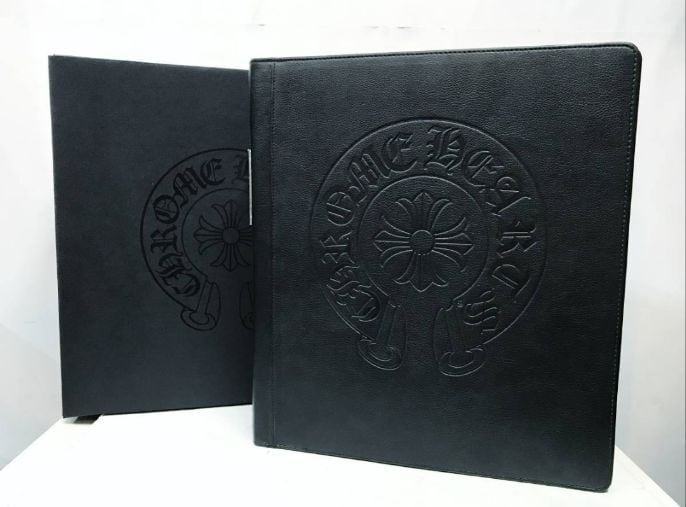 廃盤】CHROME HEARTS クロムハーツ レザー A4 バインダー 黒 ホース