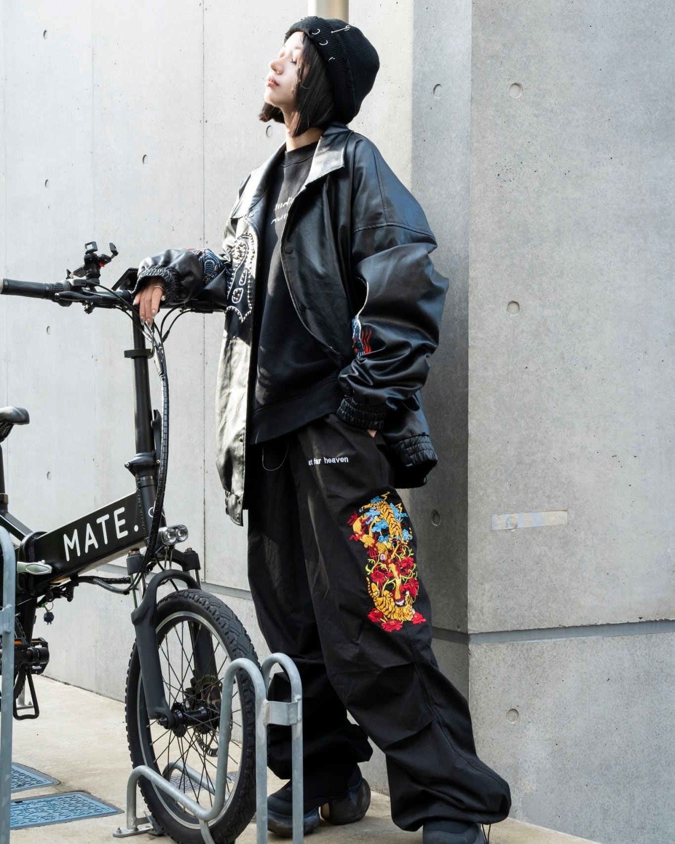 Tiger balloon pants/black | チュウカタベタイ