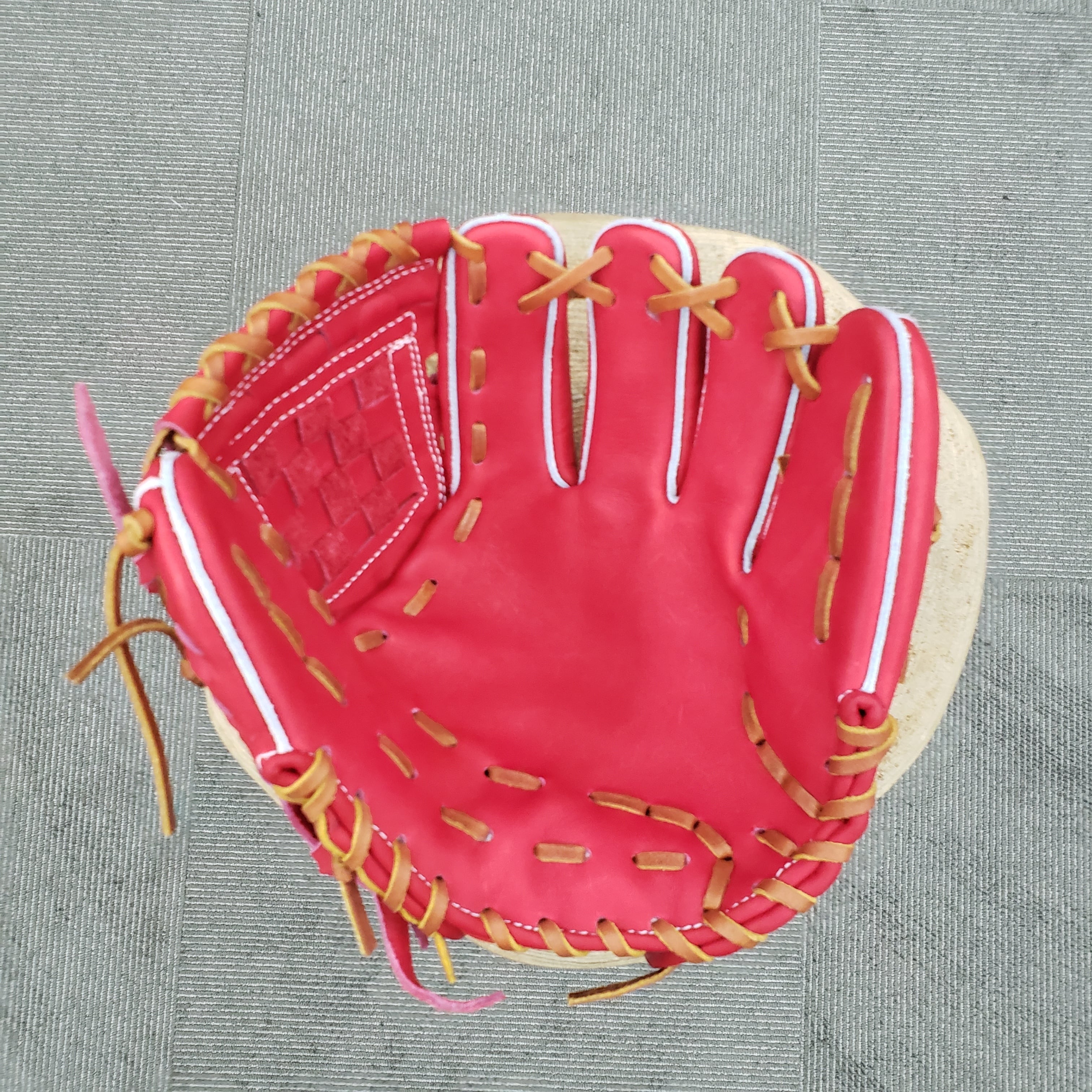 Greedy グリーディーグラブ 内野用 レッド ゴムソフトボール用 軟式