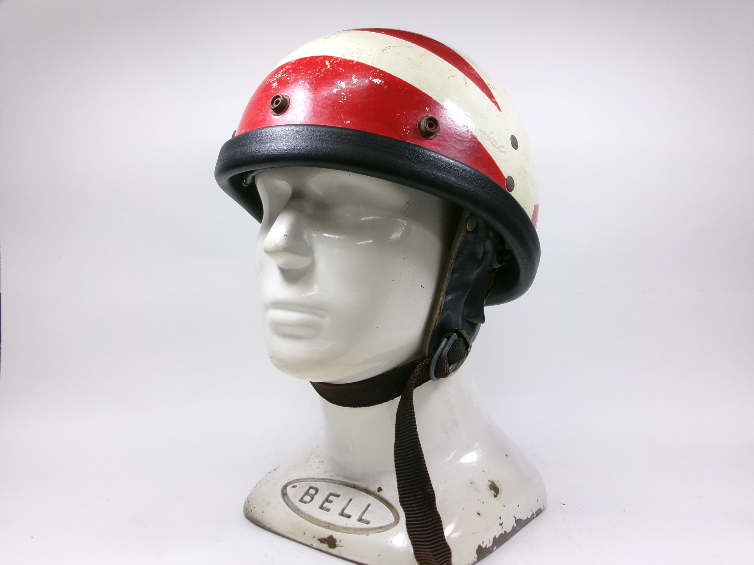 Sシェル！EARLY 60s BUCO GUARDIAN ハーフヘルメット 目深加工済み M